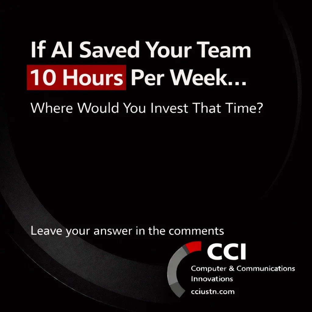 Leadership question:

If AI saved your team 10 hours per week, where would you reinvest that time?

&bull; Sales outreach
&bull; Marketing content
&bull; Process improvement
&bull; Customer relationships
&bull; Strategic planning

The goal isn&rsquo;