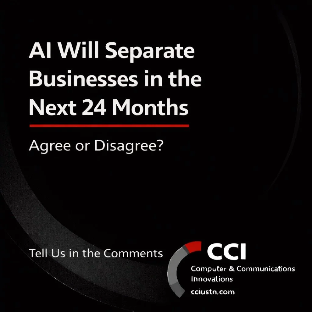 Hot take:

Businesses that figure out AI in the next 24 months will outperform those that don&rsquo;t.

Not because AI replaces people.

Because it amplifies operators.

Agree or disagree?