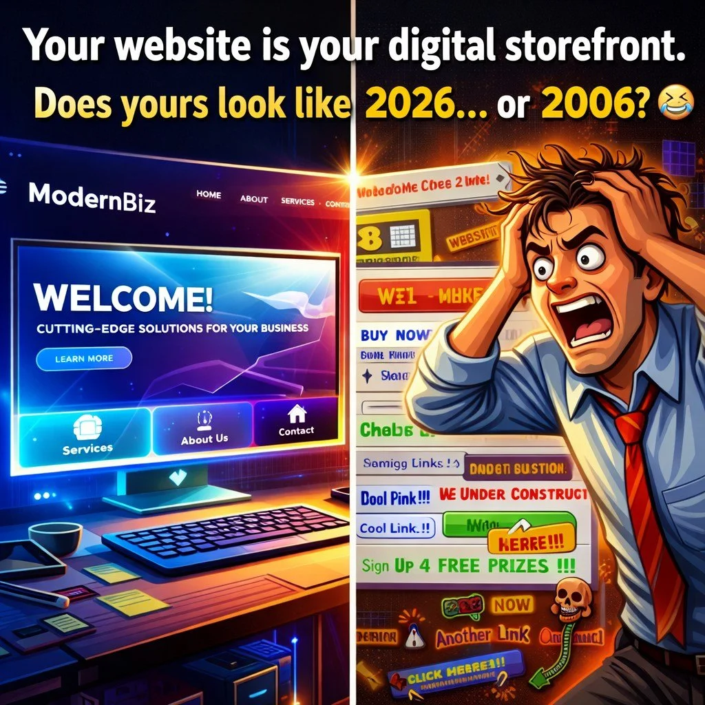 Your website is often the first impression someone has of your business.

And people decide fast&mdash;like&hellip; really fast.

If your site looks outdated, loads slow, or feels confusing, most visitors won&rsquo;t stick around long enough to see h