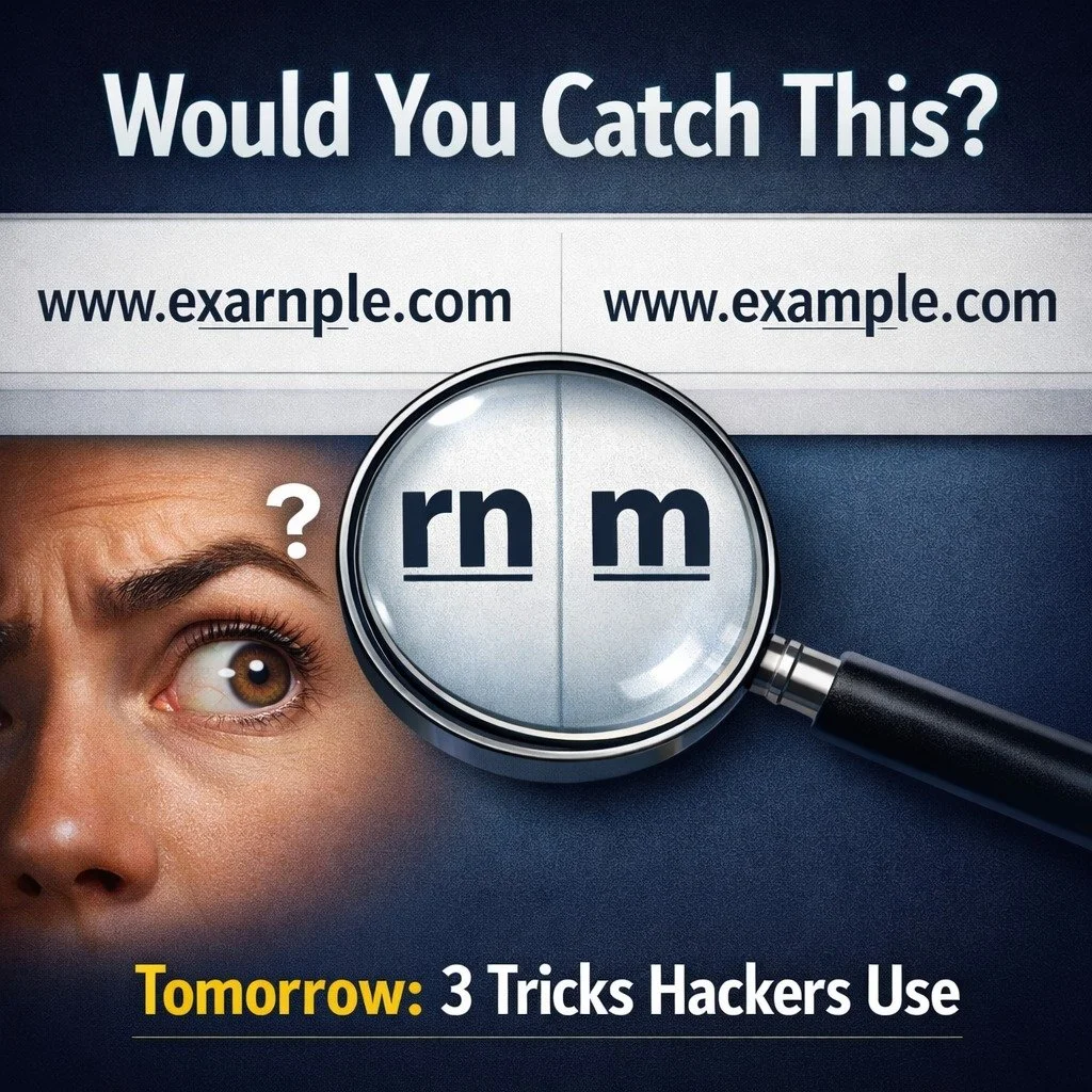 That&rsquo;s Not Our Email&hellip; Or Is It?

You ever look at an email and think:

&ldquo;Wait&hellip; something feels off.&rdquo;

But you can&rsquo;t quite place it?

That&rsquo;s not your imagination.

That&rsquo;s likely a typosquatted domain.

