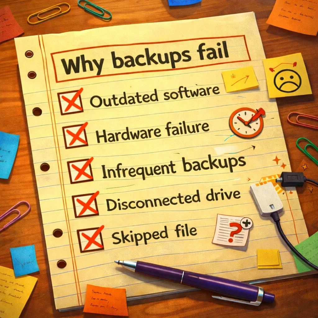 Most backups don&rsquo;t fail immediately

They fail when you need them