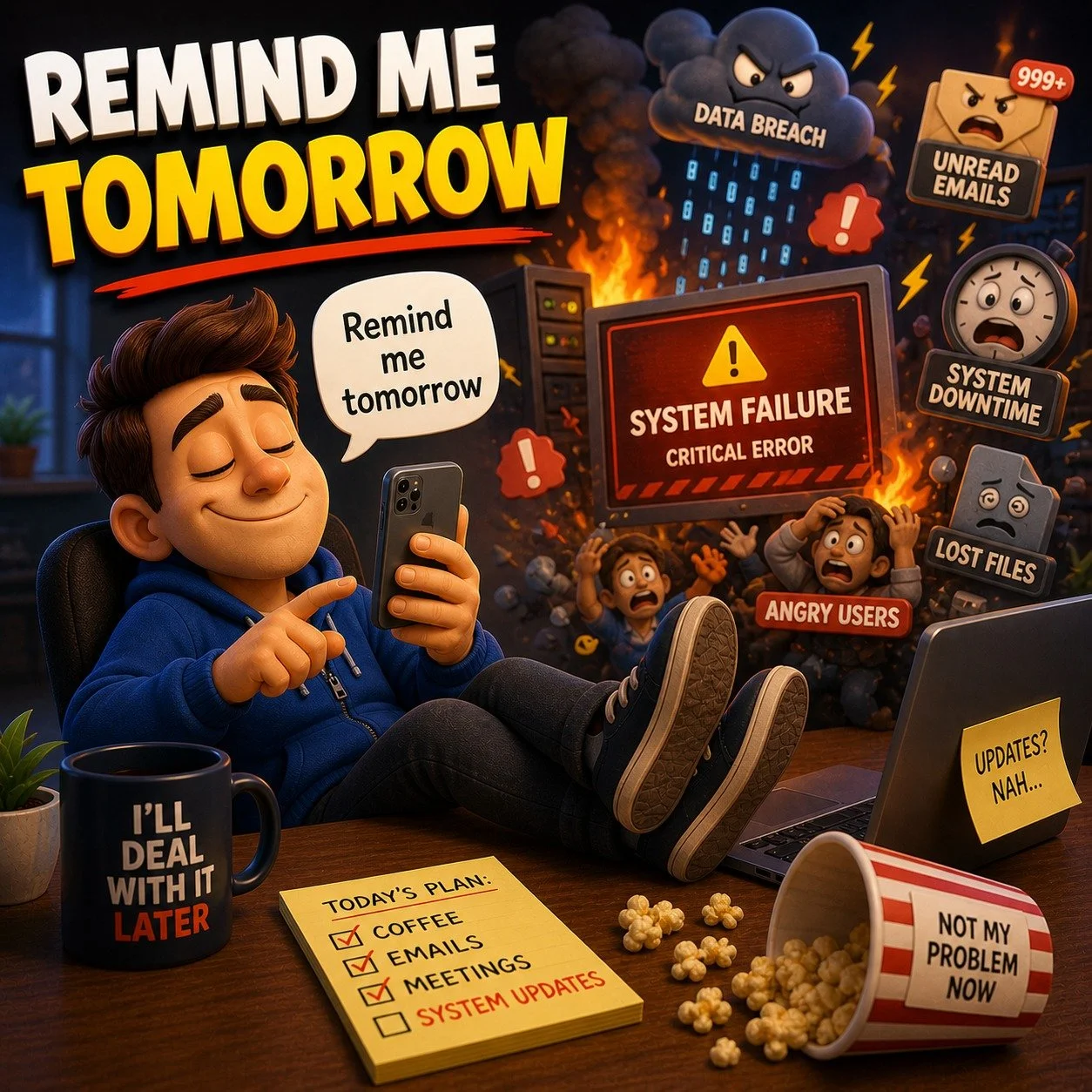 Tomorrow never comes 😅
