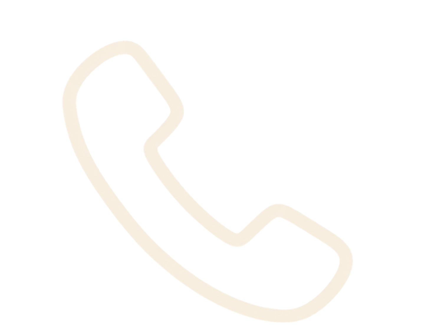 A white illuminated neon sign in the shape of a telephone handset with a cord, viewed at an angle.