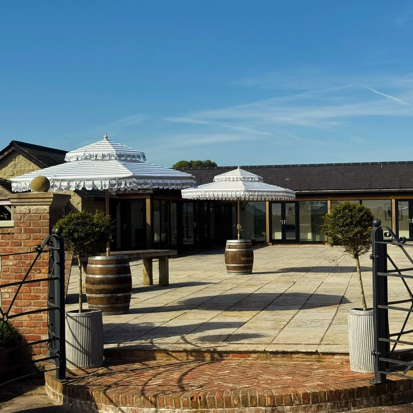 An absolute stunner of a day for our first wedding here at West Barn Lodge. May this continue for the rest of the season! ☀️