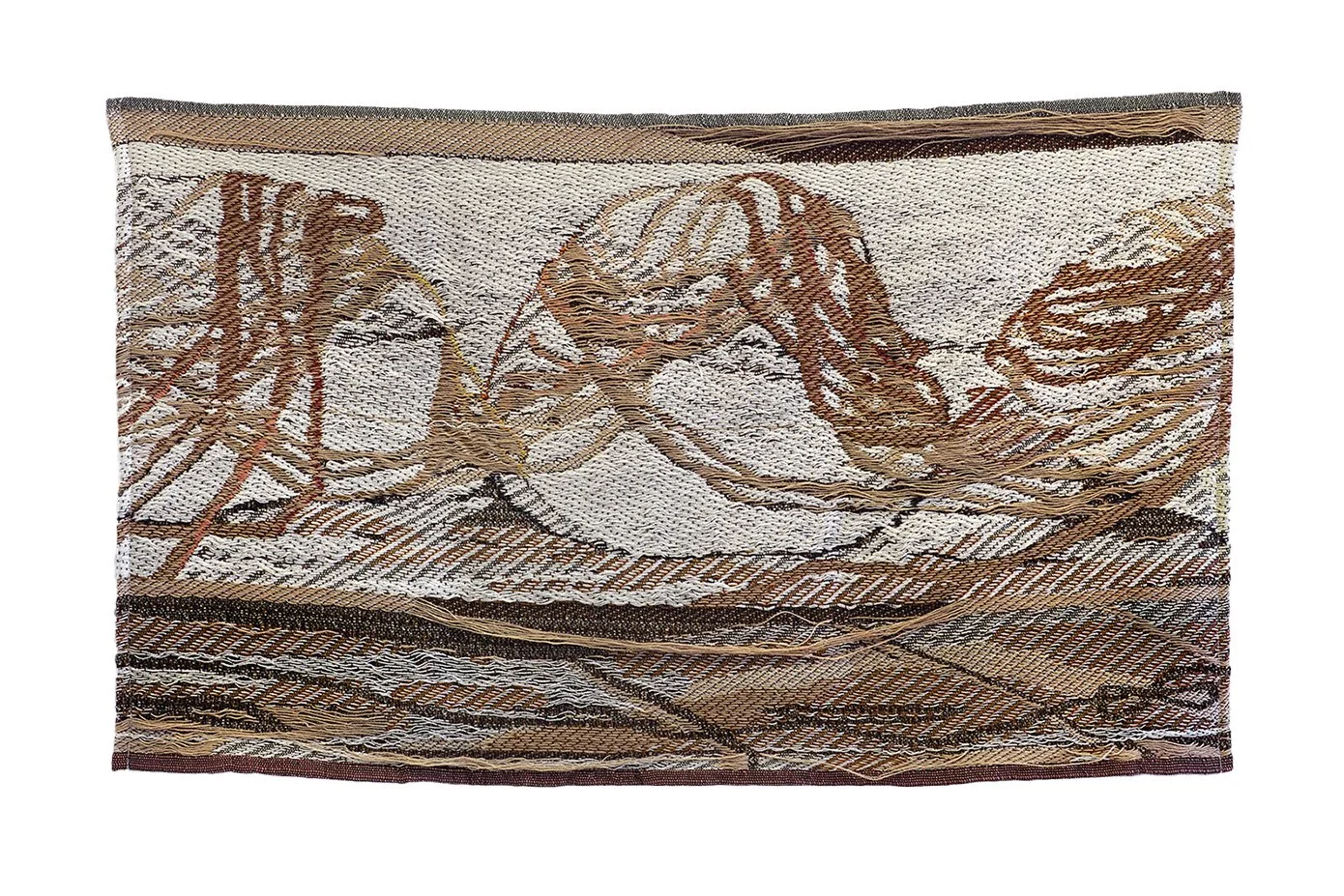 midsize artwork in earth tones
