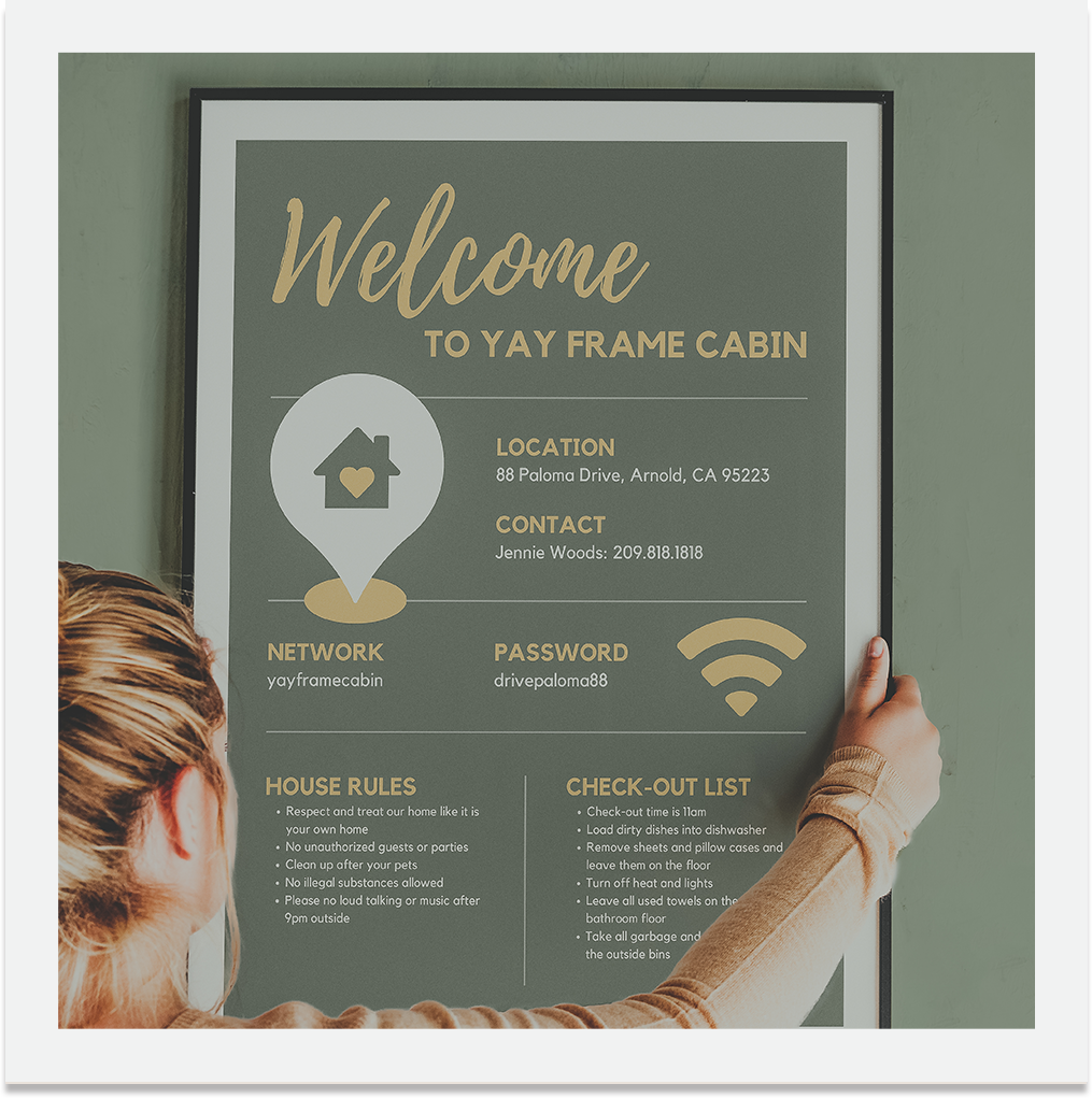 Airbnb Welcome Sign How To Create An Airbnb Welcome Sign — Templateau