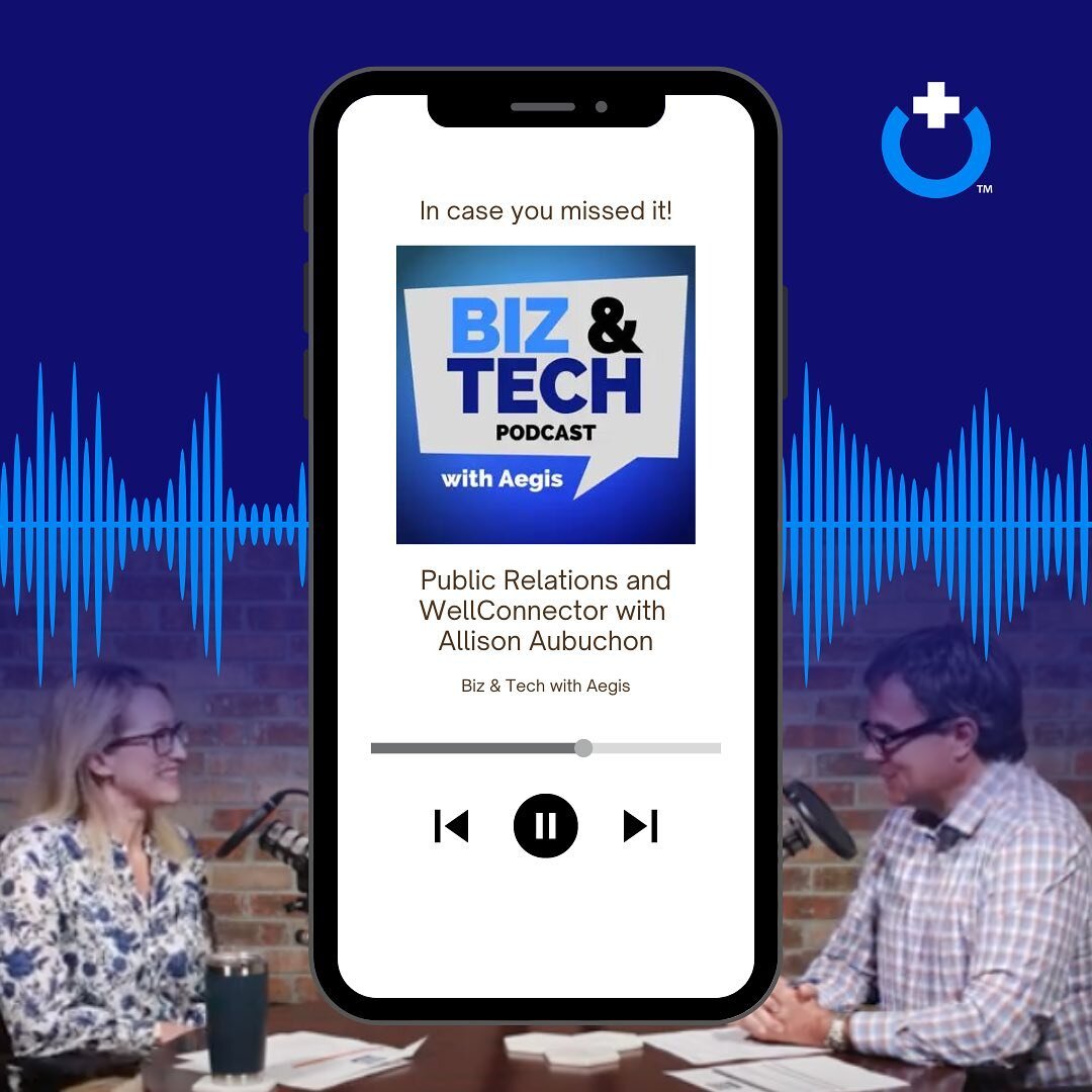 In case you missed it: WellConnector co-founder Allison Aubuchon was a guest on the @aegisbiztech Biz &amp; Tech Podcast with host Blake Dowling (@dowlingb)! Visit the link in our profile to hear Allison give an update on WellConnector. 🚀