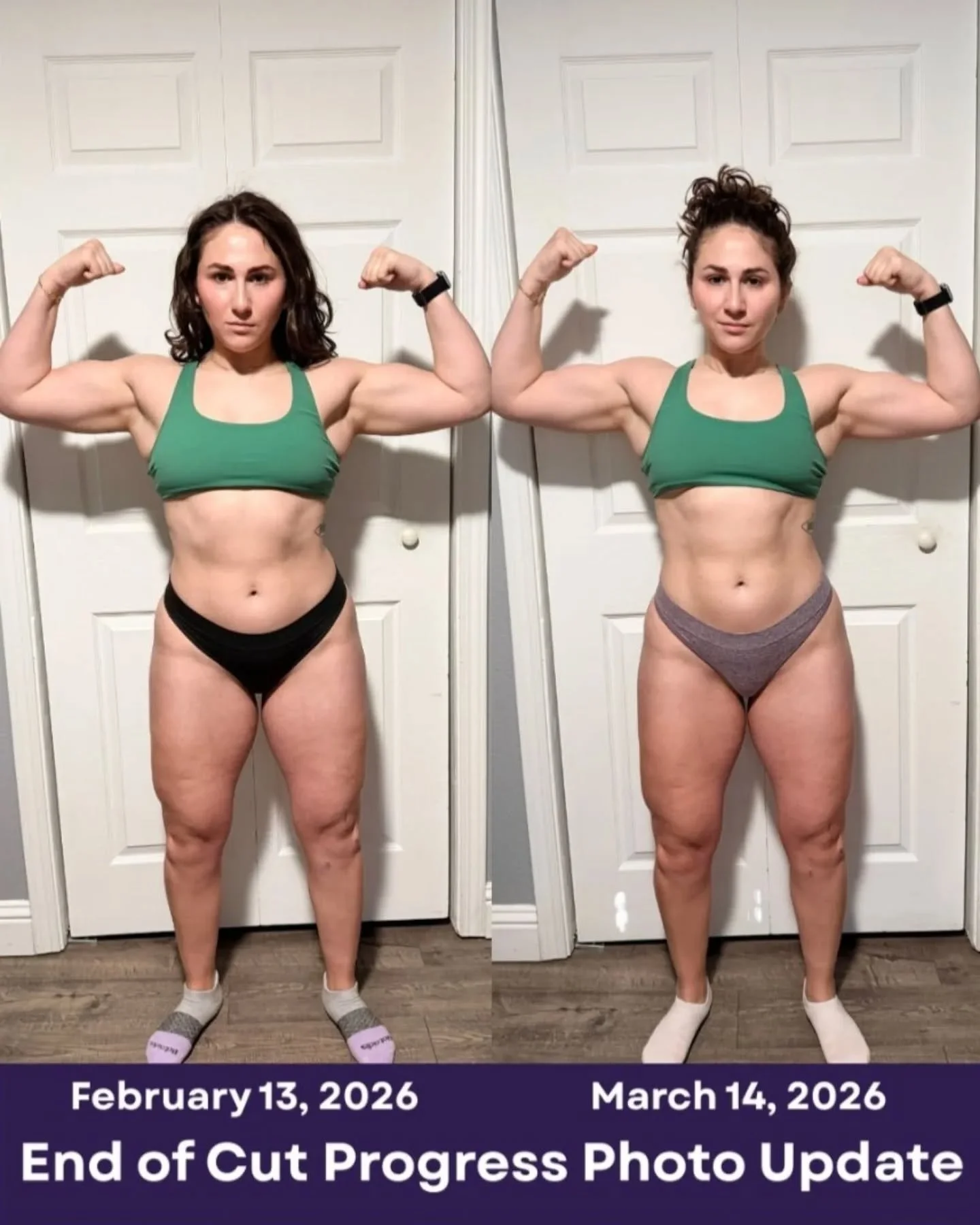 End of mini cut update&hellip; and it's a good one 🤝

Five weeks where I averaged ~1700 calories. And honestly? Not the smoothest ride.

The scale was my biggest frustration this cut. Unexpected hormonal fluctuations made a lot of days feel like I w