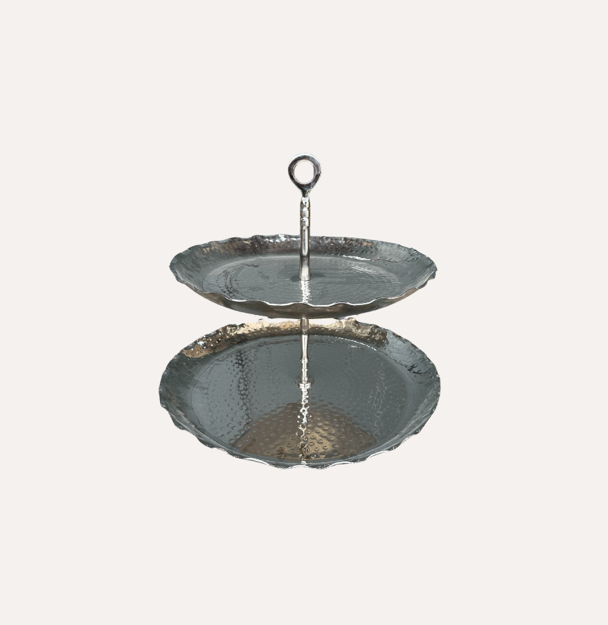 Silver Tiered Tabletop Stands