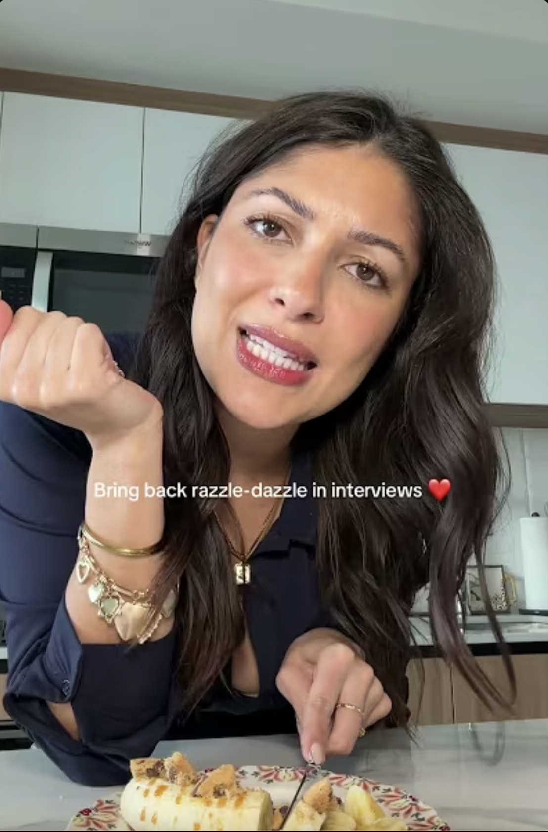 Emily Durham aka Emily the Recruiter in a Tiktok Video giving interviewing advice