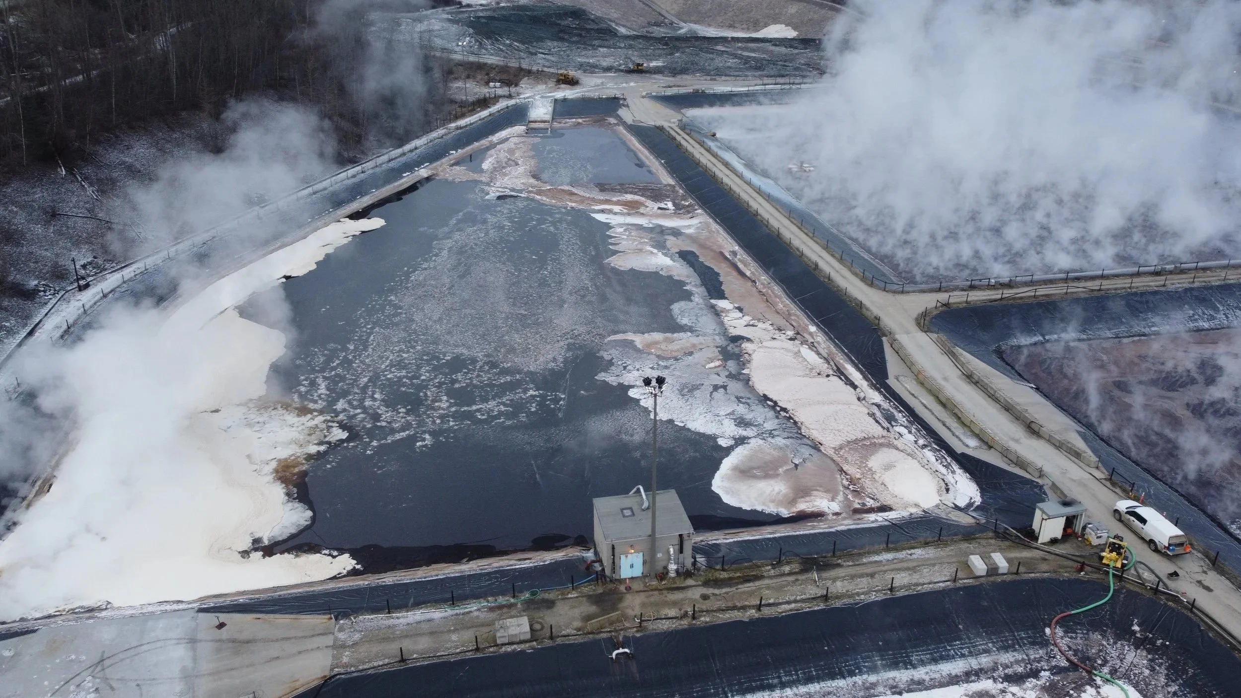 chemical plant sludge survey