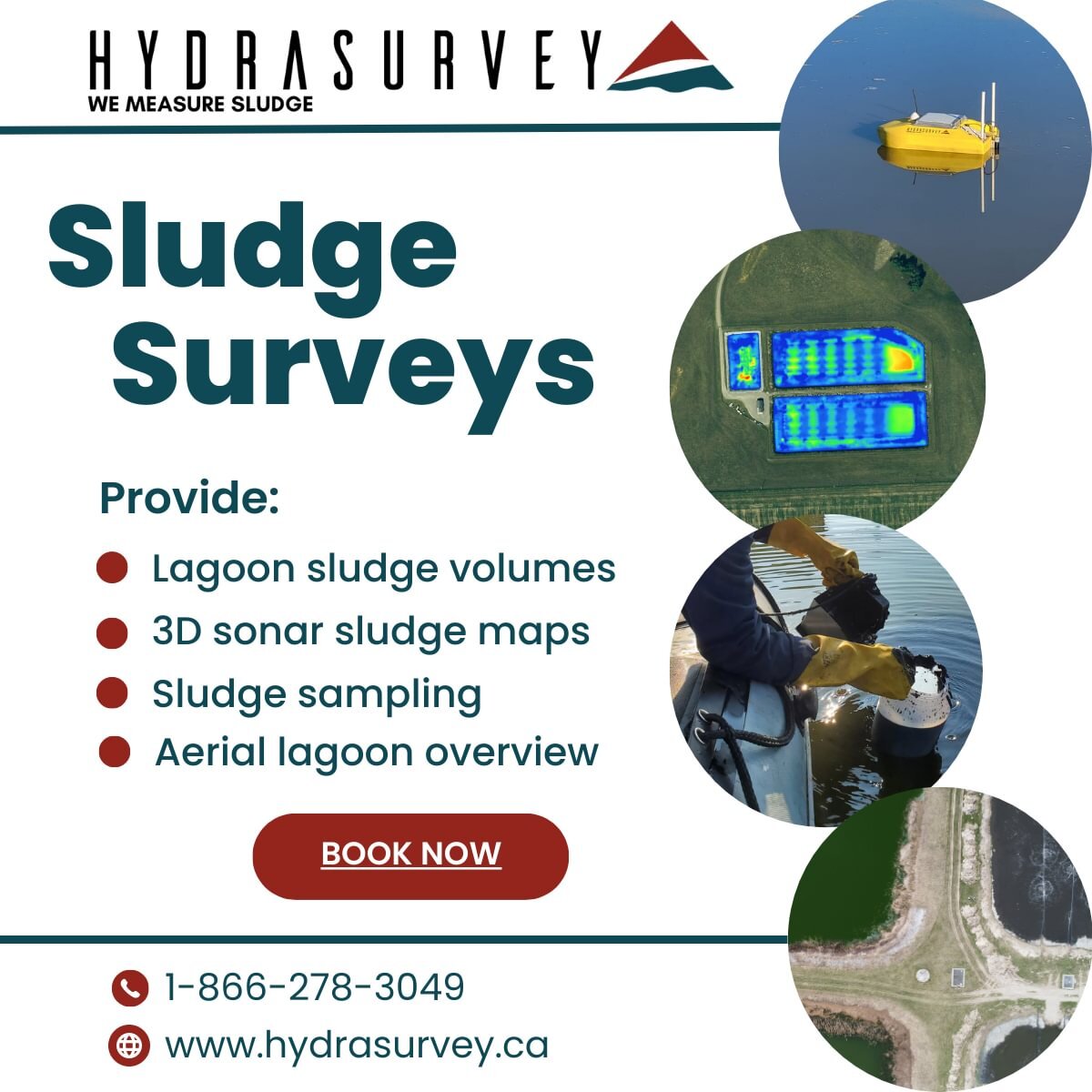 Planning a lagoon dredging project? Start with a survey to determine how much sludge is in your lagoon and what your biosolid disposal options are. #sludge #dredging #dronetechnology