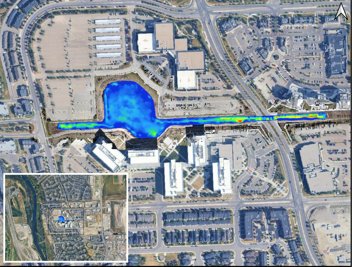 Sediment map from Hydrasurvey in Calgary