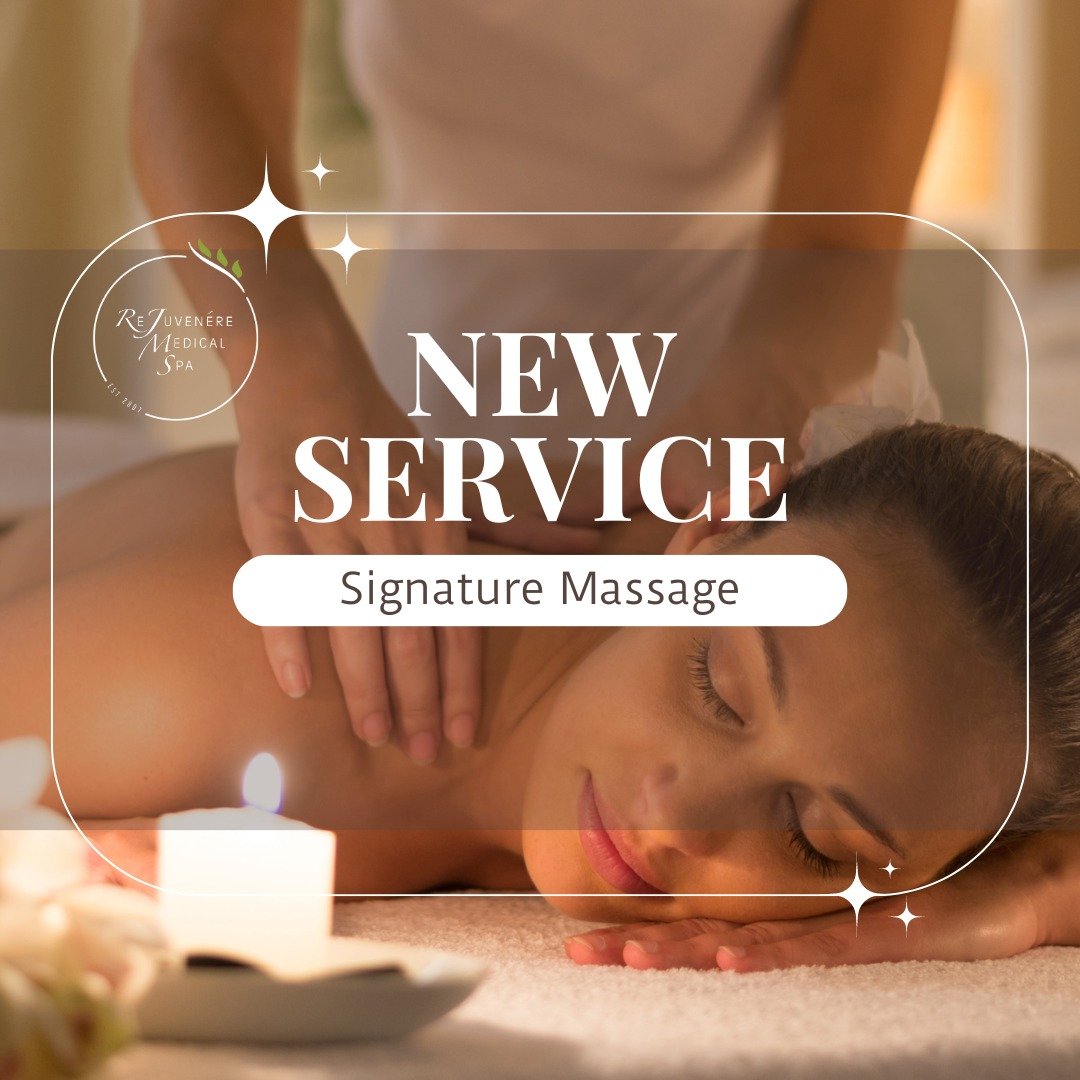 🌿Rejuvenate Your Senses with Our New Signature Massage!🌿

Introducing our latest indulgence at RMS &ndash; the Signature Massage!✨

Step into a realm of relaxation and renewal as our skilled therapists tailor every touch to your unique needs.  Whet