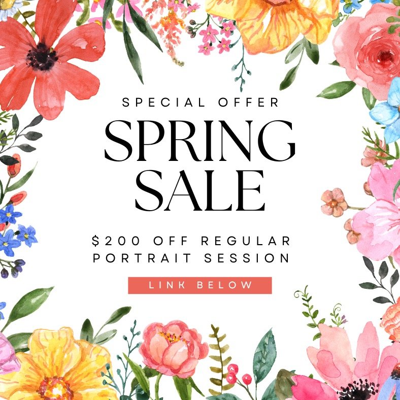 I'm so ready for spring!!🪻

If you are planning to have portraits taken this year, now is the time to plan them! Even if you are looking for them later in summer or fall - lock this deal in now! (Link in bio) 

Book a portrait session now for $400 (