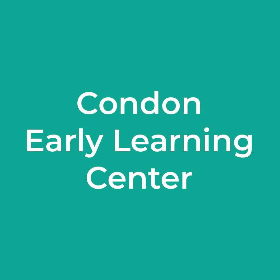      

 
     Condon Early Learning Center     Address : 311 E Bayard St, Condon OR 97823   Phone:   (541) 384-4737    Website:   condonelc.org    Description:  Condon Early Learning Center has been proudly serving the children and families of Condon