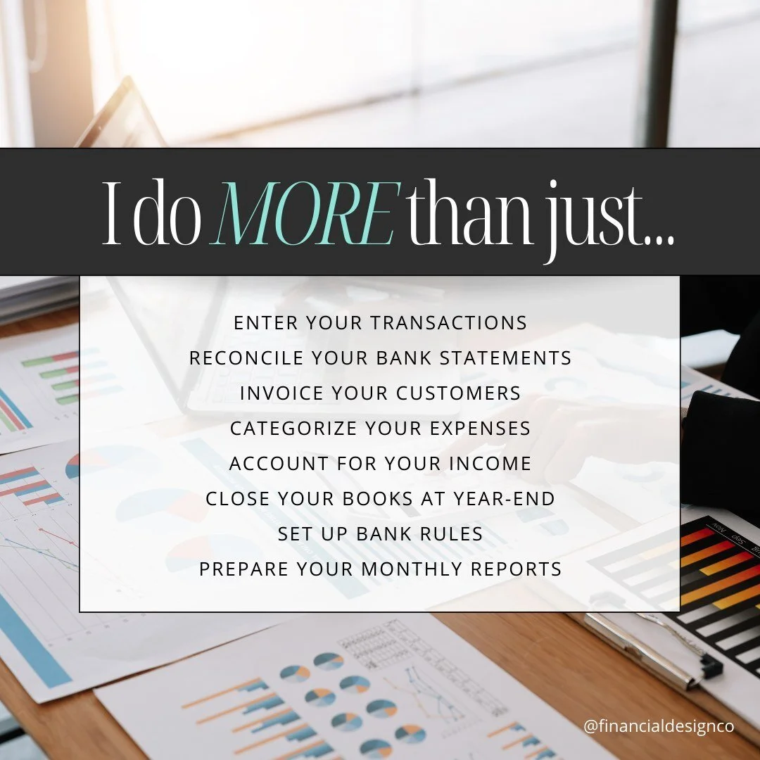 When I'm your bookkeeper, I ALSO want to:

&rarr; Join your list of trusted advisors
&rarr; Become your biggest cheerleader
&rarr; Help you feel like you're not alone in your business
&rarr; Be a part of helping you achieve your business's dreams

If