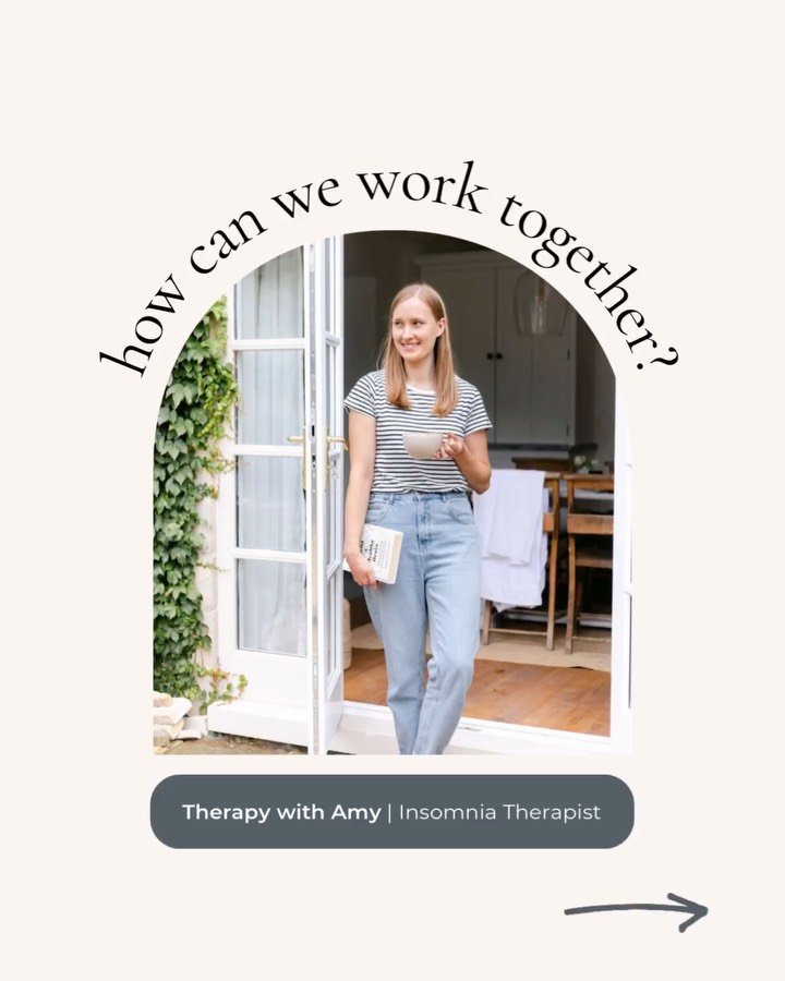 Hi 👋🏻 I&rsquo;m Amy, a therapist helping overwhelmed professionals to fall asleep faster &amp; sleep through the night.

I offer compassionate &amp; actionable support, so that you can:

👉 Go from feeling tired, distracted &amp; irritable to calm,