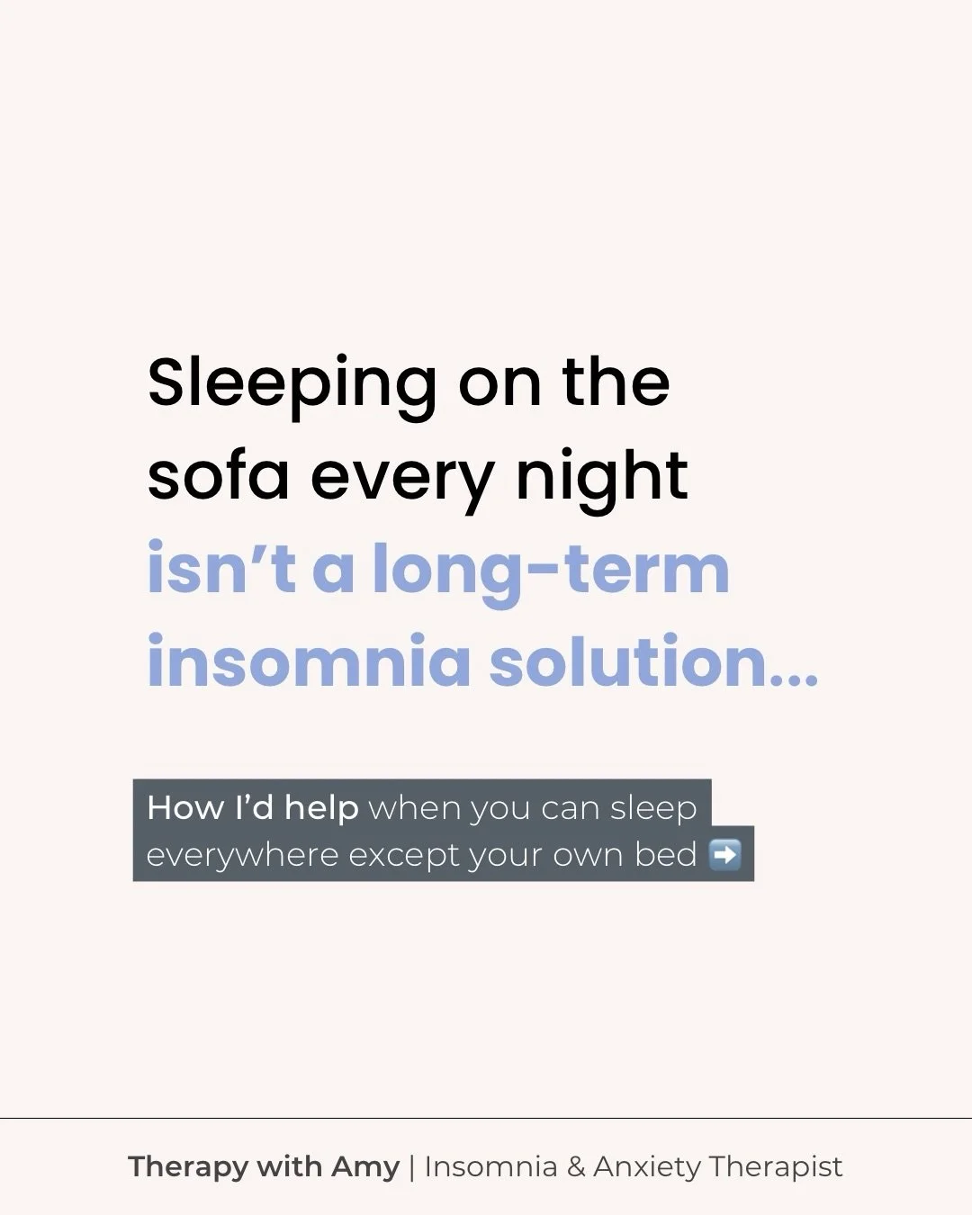 If you can sleep on your sofa, in a hotel room or in your campervan, but not your own bed...this is for you 👉

When you spend night after night, tossing &amp; turning, unable to sleep, feeling increasingly frustrated and anxious - your brain starts 