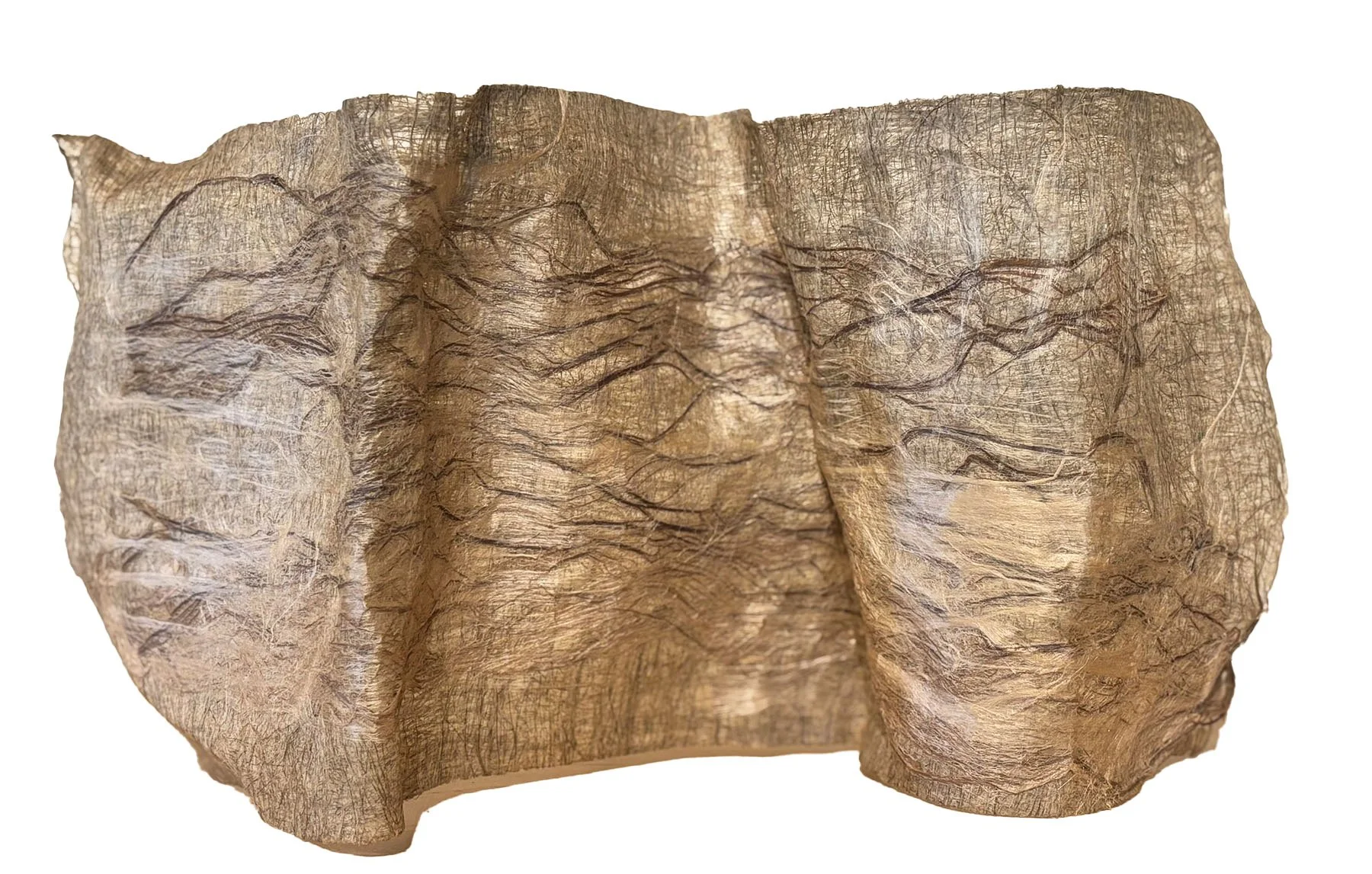 Tide Marks: One. cast flax, kozo fiber, silk.
14 x 8 x 5 inches