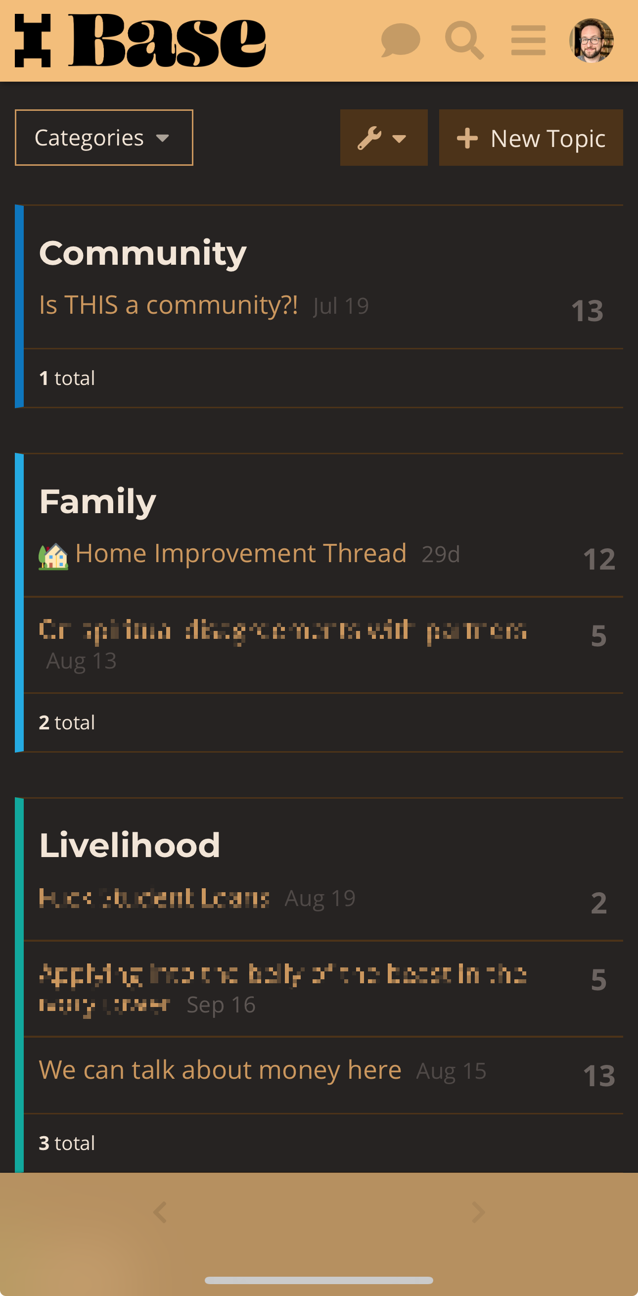 Base mobile screenshot
