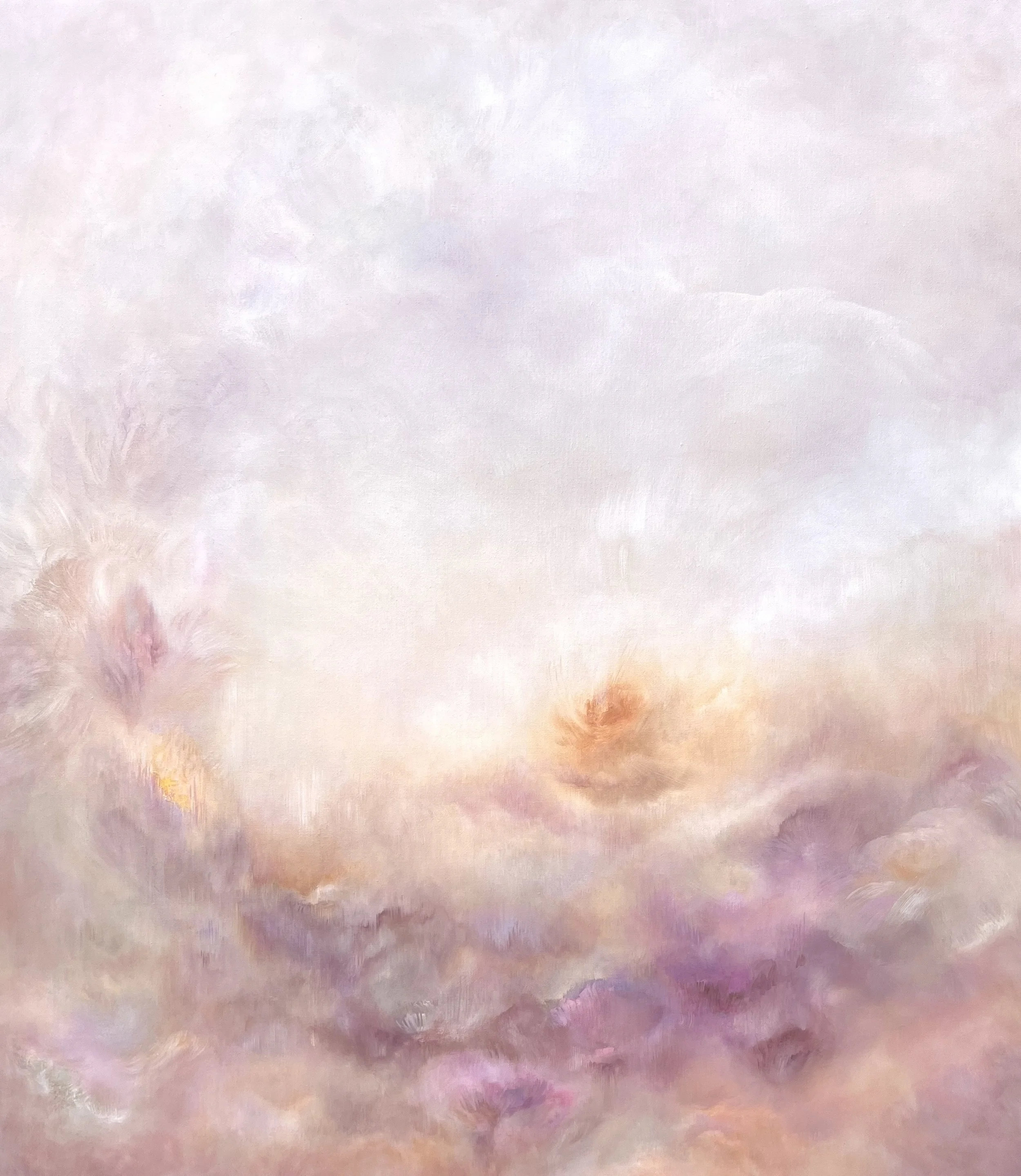 WE WILL GATHER WARM ARMS AROUND YOU · Oil on canvas · 80 x 70 cm · Private collection, Japan