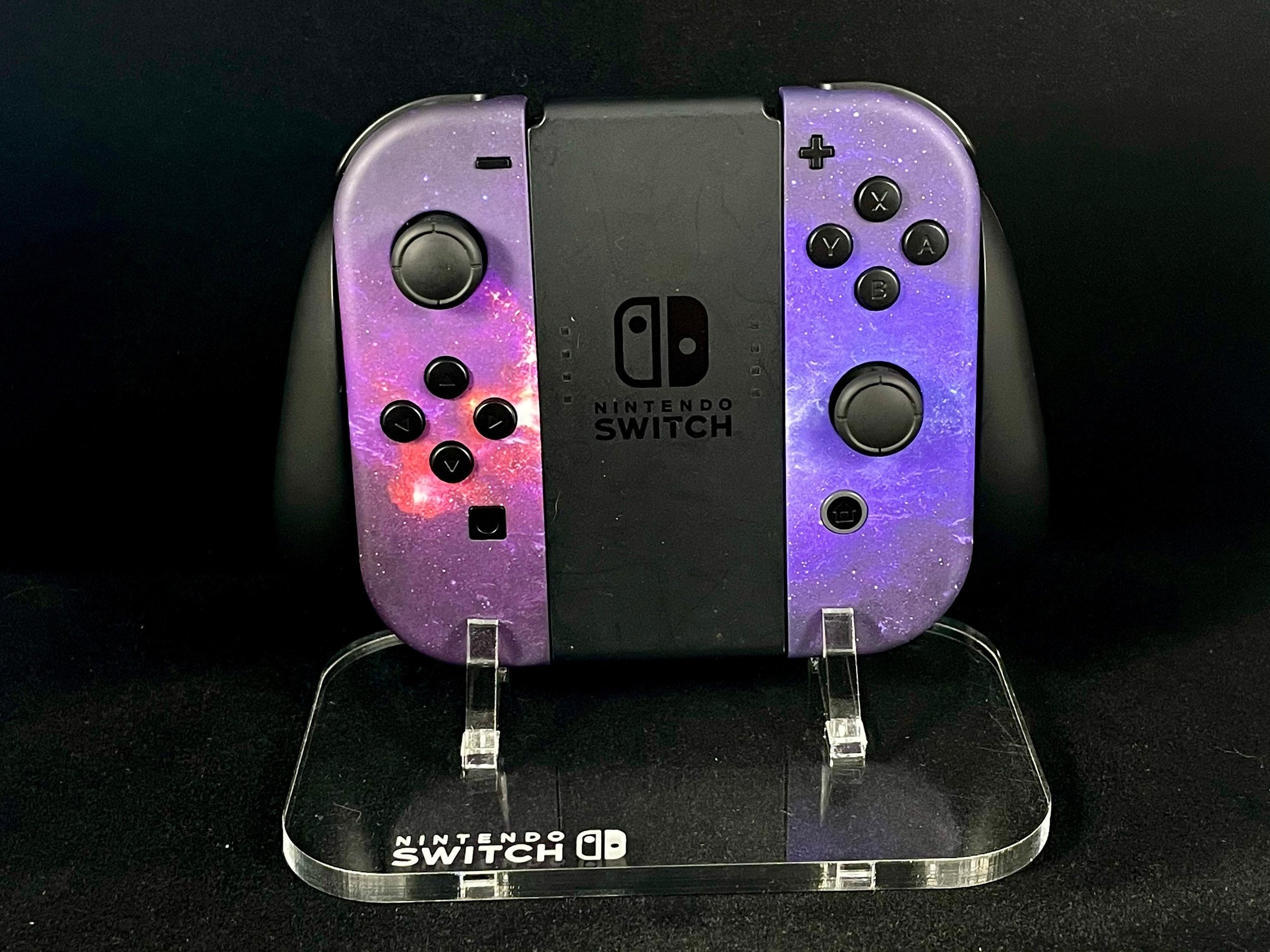 Custom Cosmic Space Galaxy Themed Nintendo Switch Joy-con 