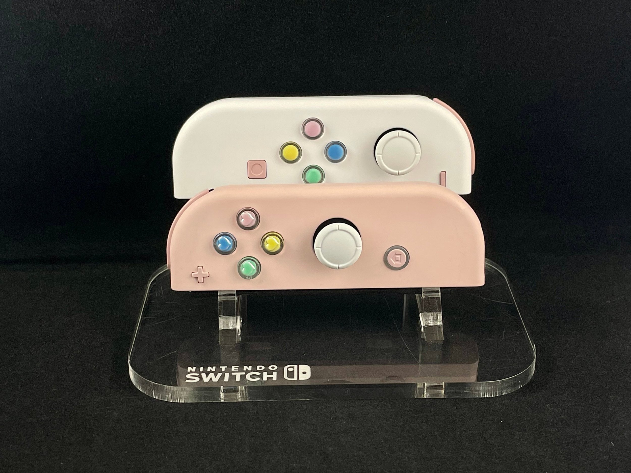 NEW Nintendo Switch Custom Pink-Blue Gradient Joy Cons and