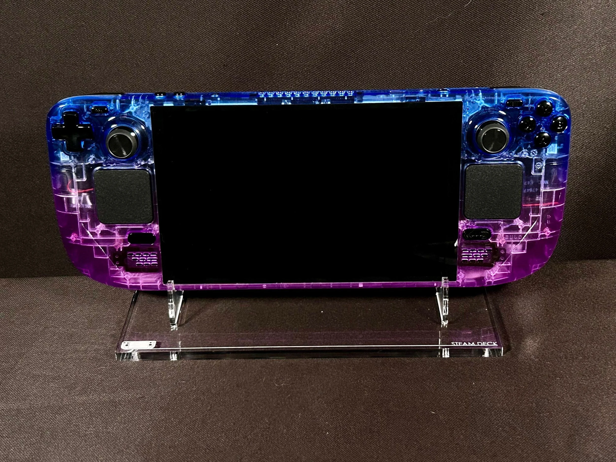Custom Atomic Purple & Transparent Blue Steam Deck Bundle — Your 