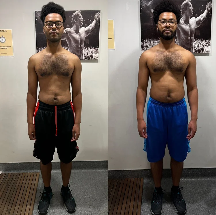 Client transformation before and after
