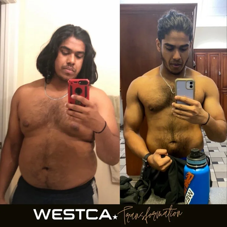 Client transformation before and after