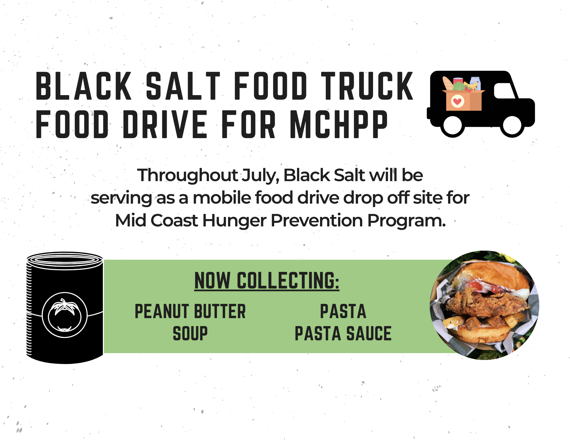 Black Salt Food Truck Food Drive