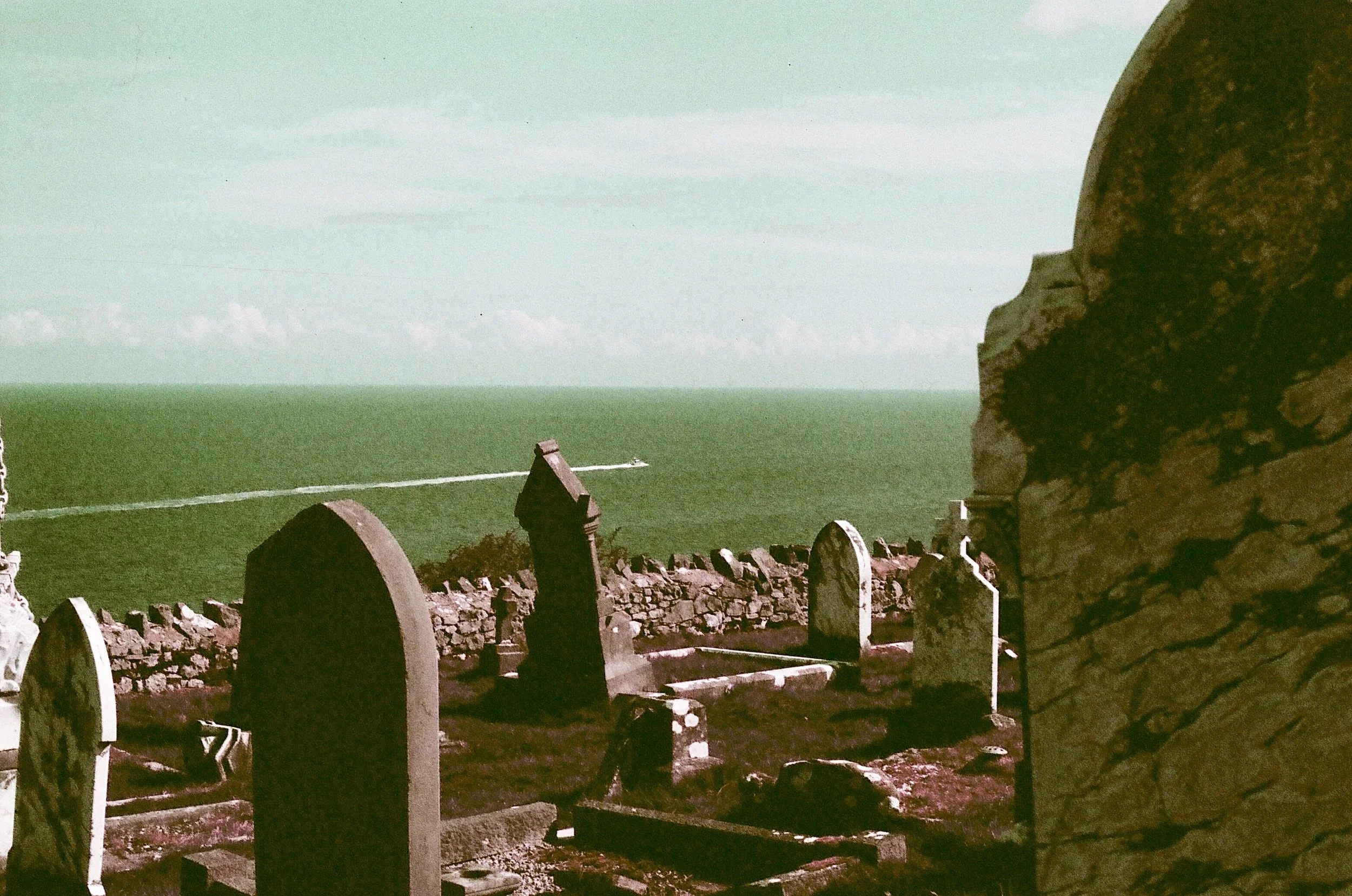 Northern Wales - St. Tudno's Cemetery - Lomochrome Purple XR 100-400