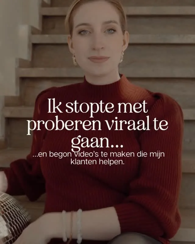 Een tijdlang dacht ik dat goede video&rsquo;s veel views moesten hebben.

Dat ze viraal moesten gaan om te &ldquo;werken&rdquo;.
Maar hoe langer ik met ondernemers werk, hoe duidelijker het wordt dat dit eigenlijk niet is waar sterke videocontent om 