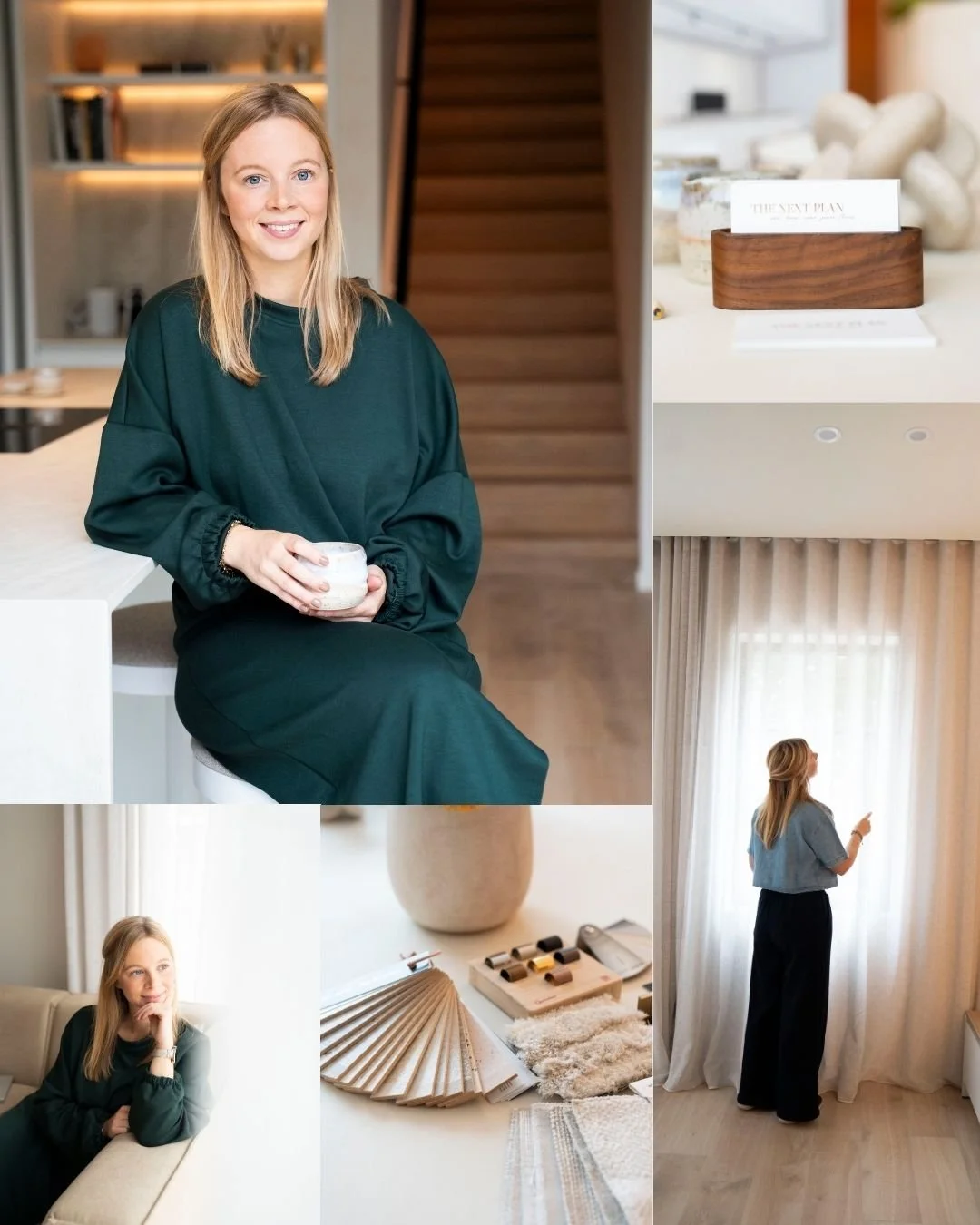 Voor The Next Plan combineerden we fotografie en video op &eacute;&eacute;n opnamedag.

En bij een interieurarchitecte voelt dat zo logisch.

Omdat interieur draait om beleving.
Licht. Materialen. Details. Ruimte.

Dat moet je niet alleen tonen in fo
