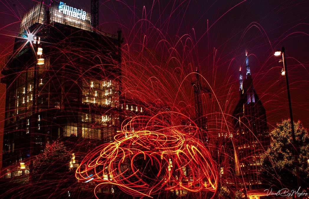 Steel Wool Long Exposure - Nashville, TN - 2020