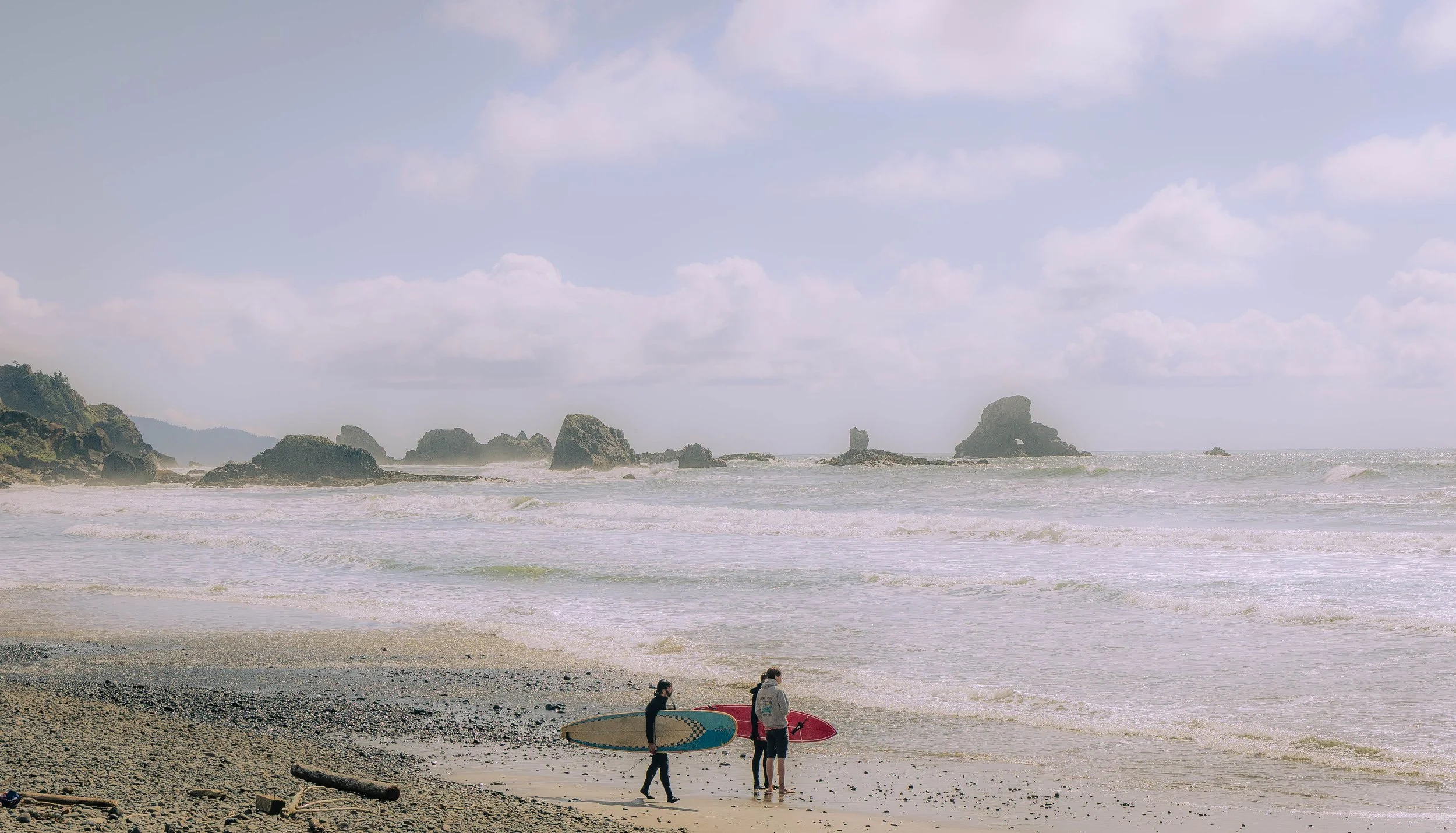 Surfers at Cannon Beach, OR -2025