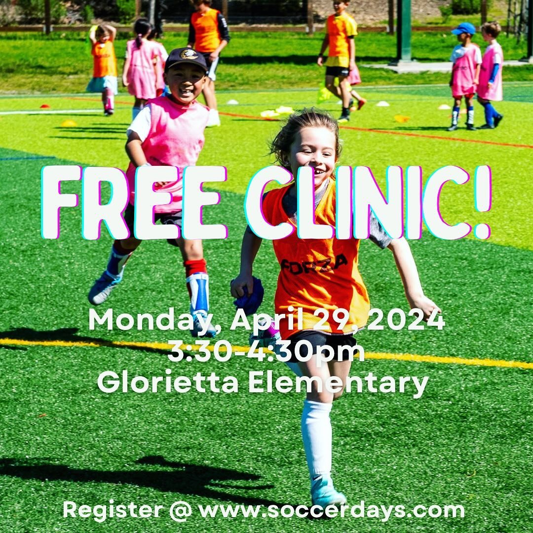 Come join coaches Ramon Zambrano and Stefan Clemens for a free clinic on Monday, April 29th! We welcome all players, new and returning, ages 5-12 years old. This hour long clinic is to designed to introduce our program and our soccer activities to ne