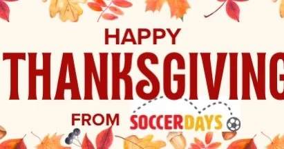 Happy Thanksgiving!
Thank you to our players and families for being such an important part of our soccer camp community. Wishing everyone a wonderful holiday! 🦃🍁⚽️