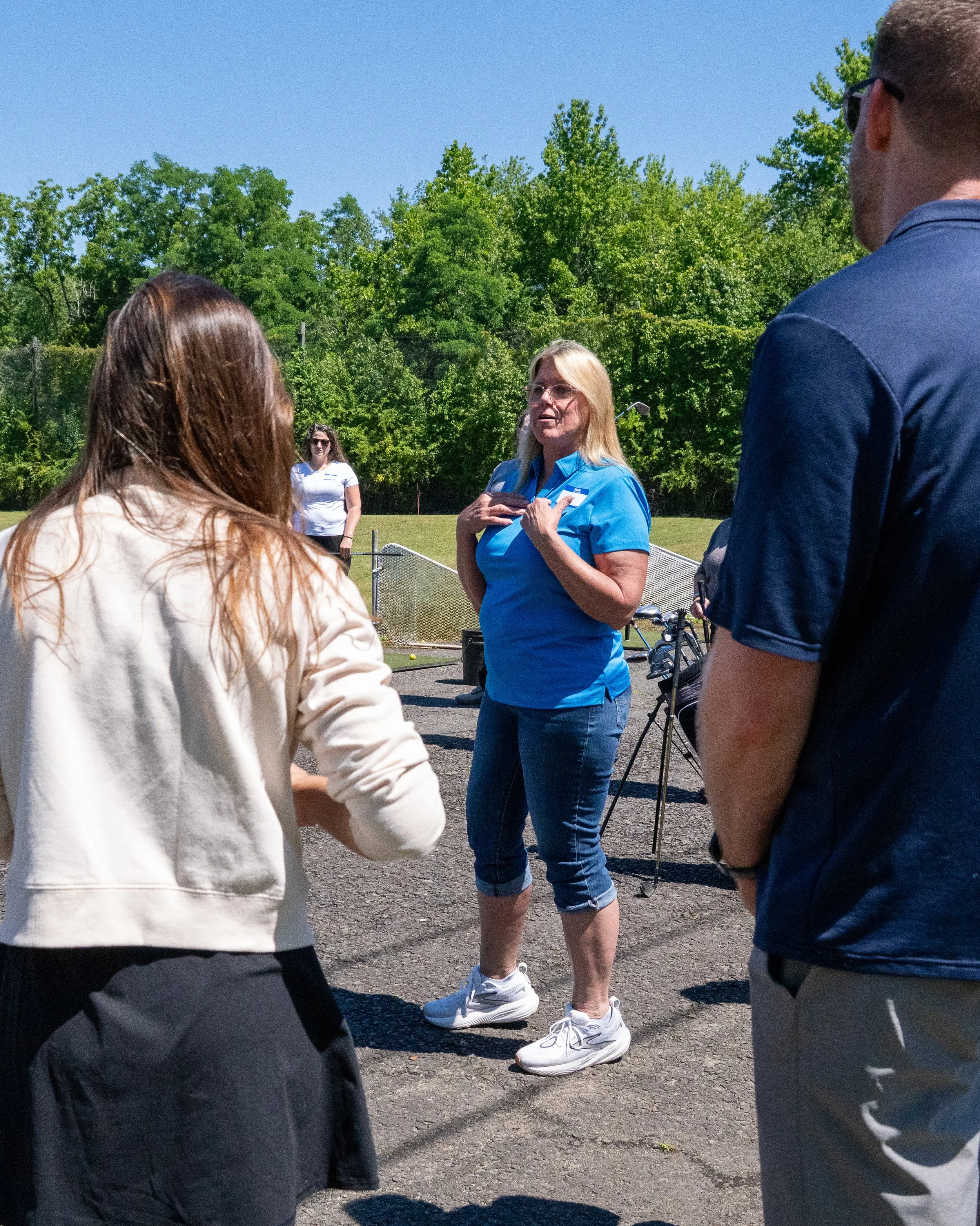  Jean Manfredi of Manfredi O&amp;P teaching physical therapists and occupational therapists about adaptive equipment. First Swing Golf 2026 - Spring Meadow Golf Course Farmingdale, NJ 