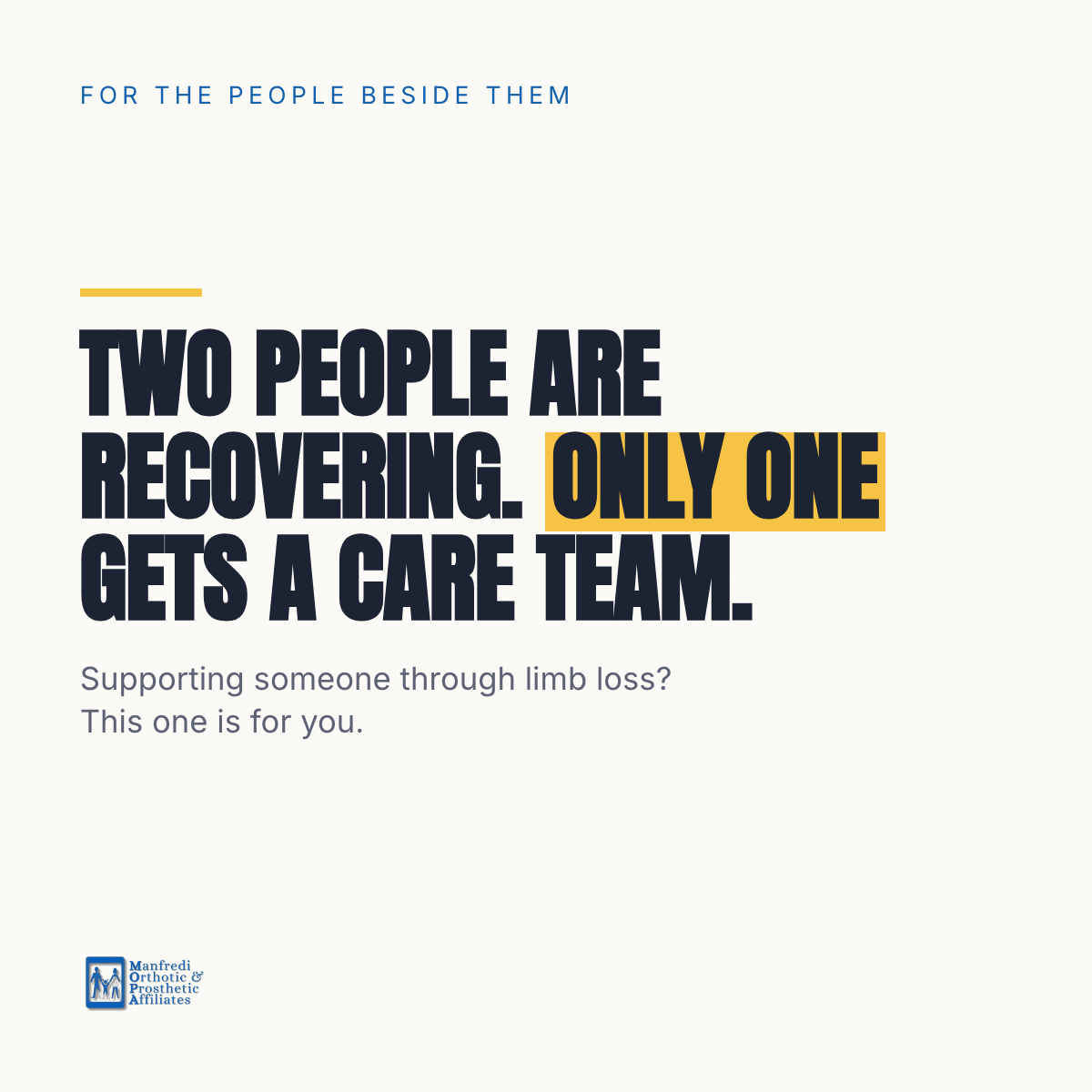 Supporting the Supporters: What Every Caregiver and Family Member of an Amputee Should Know