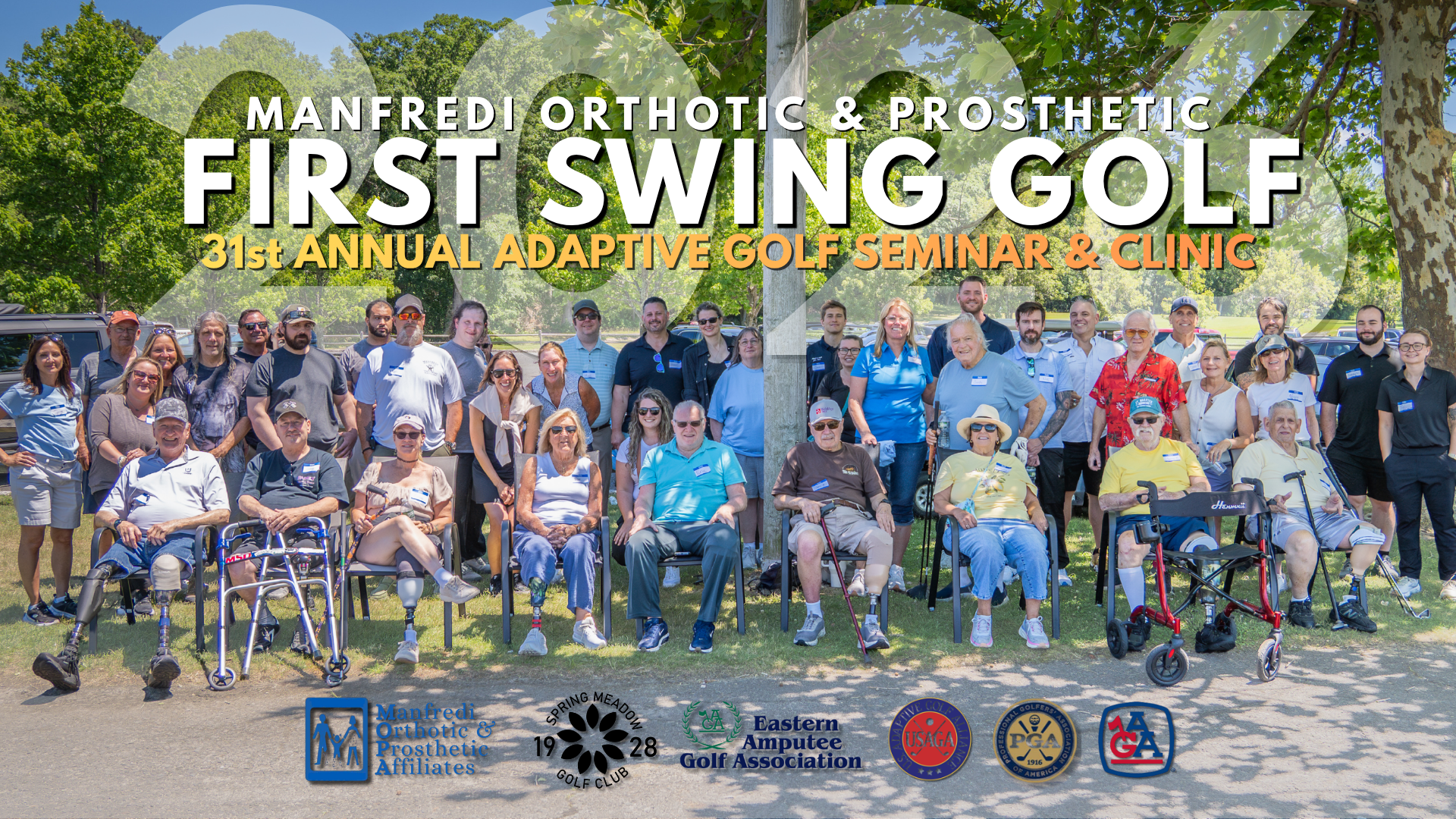 Amputees and physical therapists gather at Spring Meadow Golf Club in Farmingdale NJ for the Manfredi O&P Adaptive Golf Clinic 2026