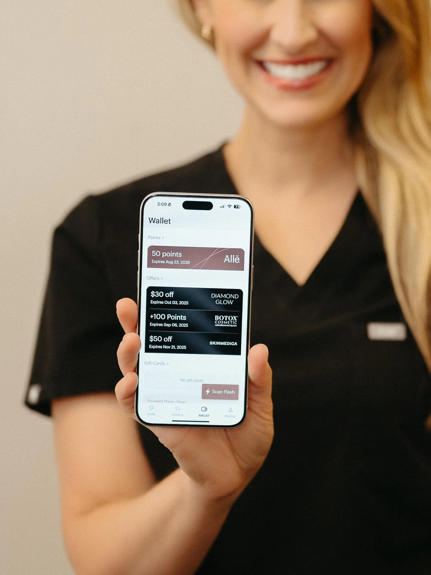 ✨ Want to know something amazing about the DiamondGlow? This facial treatment exfoliates, extracts, and infuses your skin with customized SkinMedica serums for that instant glow-up! And the best part? You can earn and redeem Allē points and rewards f