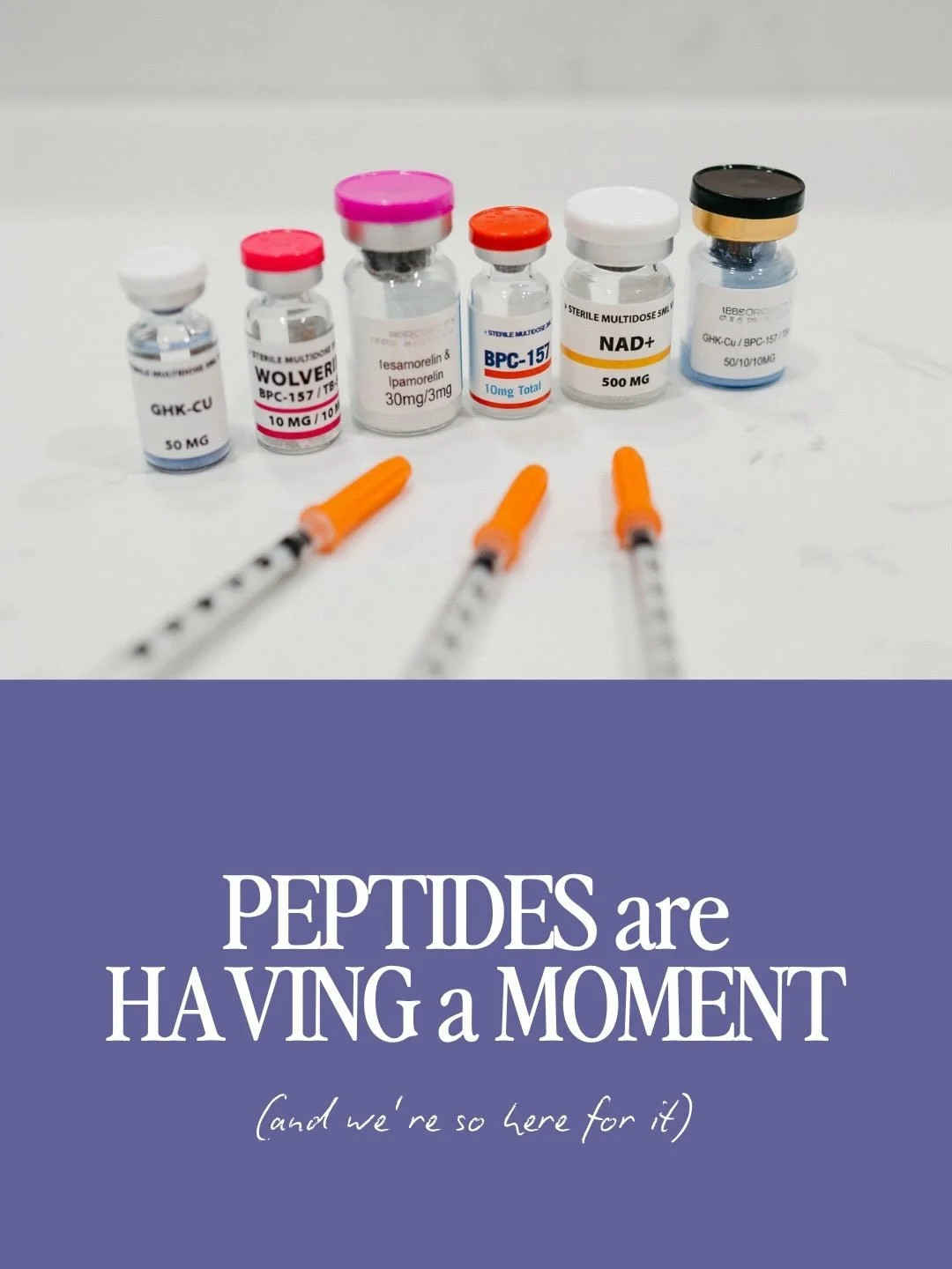 Peptides are having a moment&hellip; and honestly, we&rsquo;re here for it ✨🧬

More and more clients are becoming interested in peptide therapy as part of their wellness, recovery, beauty, and healthy aging routines. At Rejuvenations, we offer custo