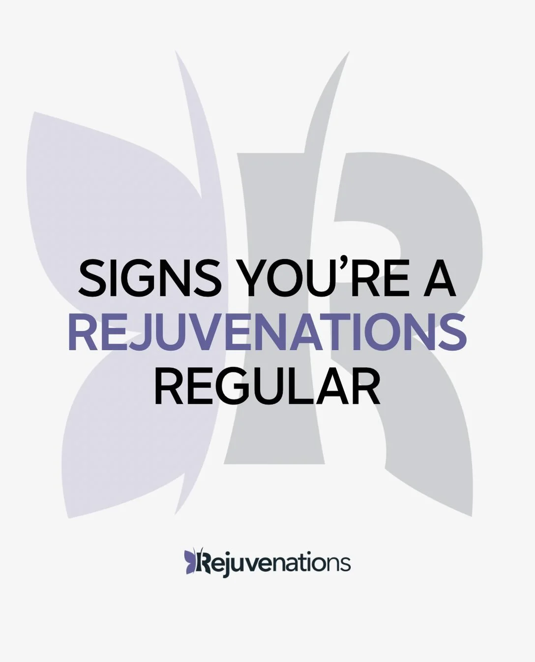 If you know, you know. 🦋✨

How many of these sound like you? 😂

Rejuvenations regulars, we know there are more&hellip; what did we miss? Drop yours below &darr;