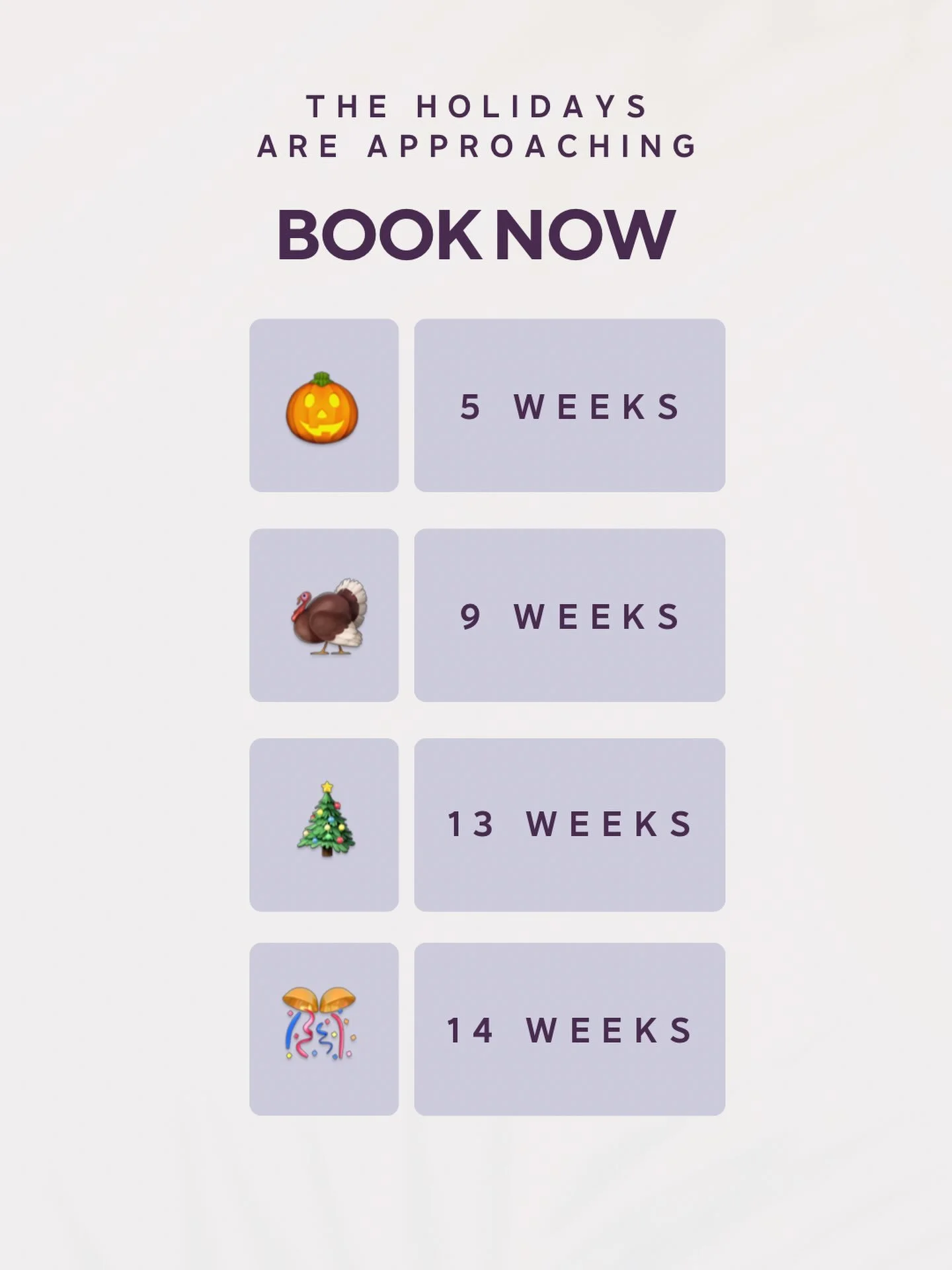 The holidays will be here before you know it. ✨

Our books fill up fast this time of year, so now is the time to plan your holiday appointments! Whether it&rsquo;s injectables, lasers, skin treatments or a little pre-party refresh, secure your holida