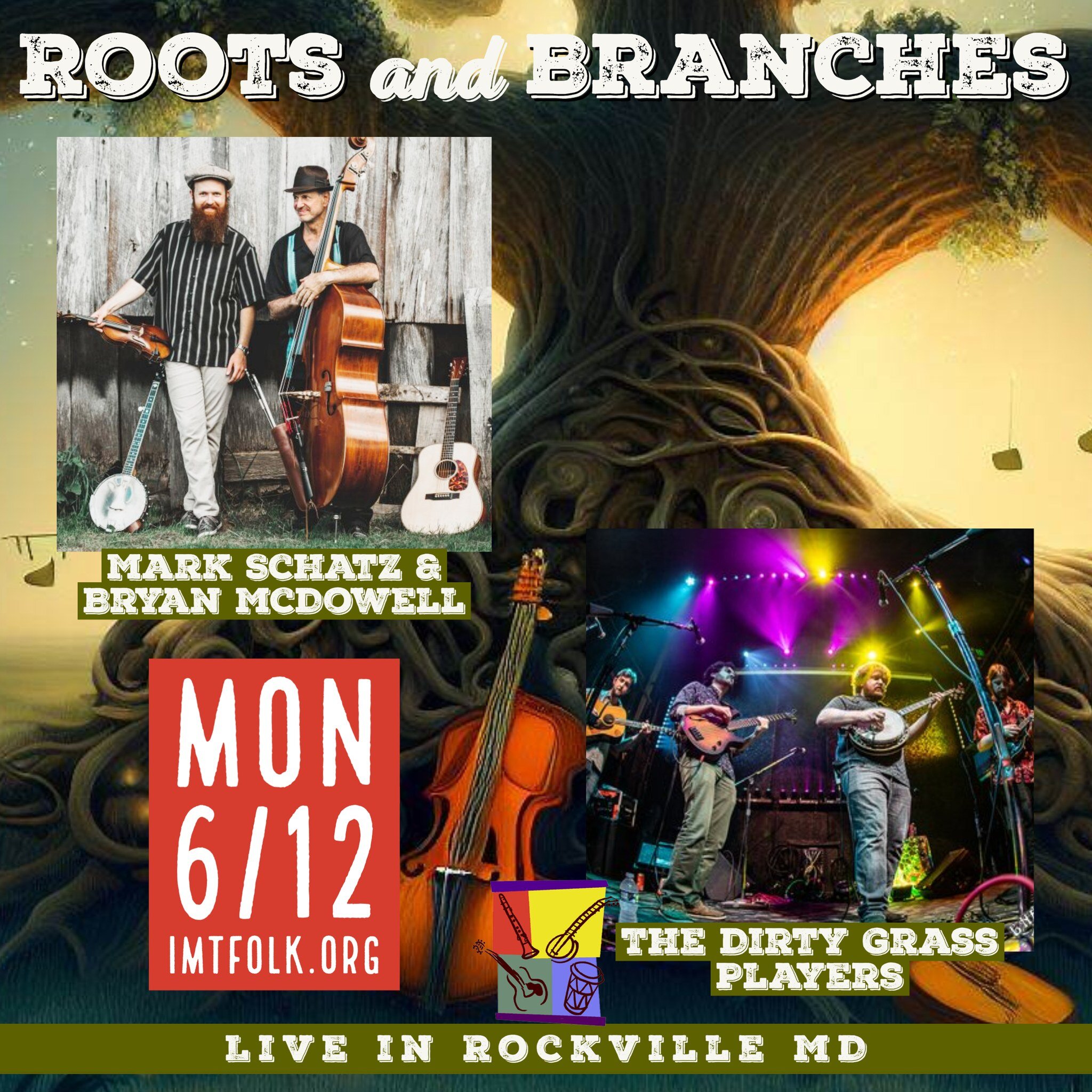 JUST ANNOUNCED! @instituteofmusicaltraditions is hosting this show at the Saint Mark Presbyterian Church in Rockville, MD. Monday, June 12th! Tix and more info on the website. 

&quot;Roots &amp; Branches: An evening with the roots of bluegrass in th