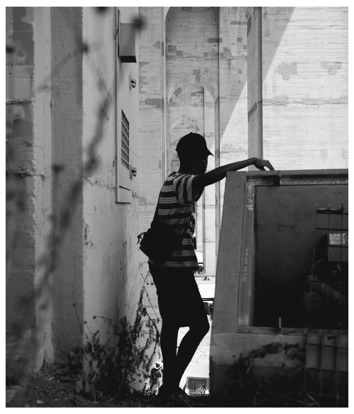 August || Cabrillo Bridge @hachi.in.color 

I don&rsquo;t post much black and white photos but here&rsquo;s one of my favorite and most recent ones of my homie August under the Cabrillo Bridge in Balboa park. 

This print is now available in my store