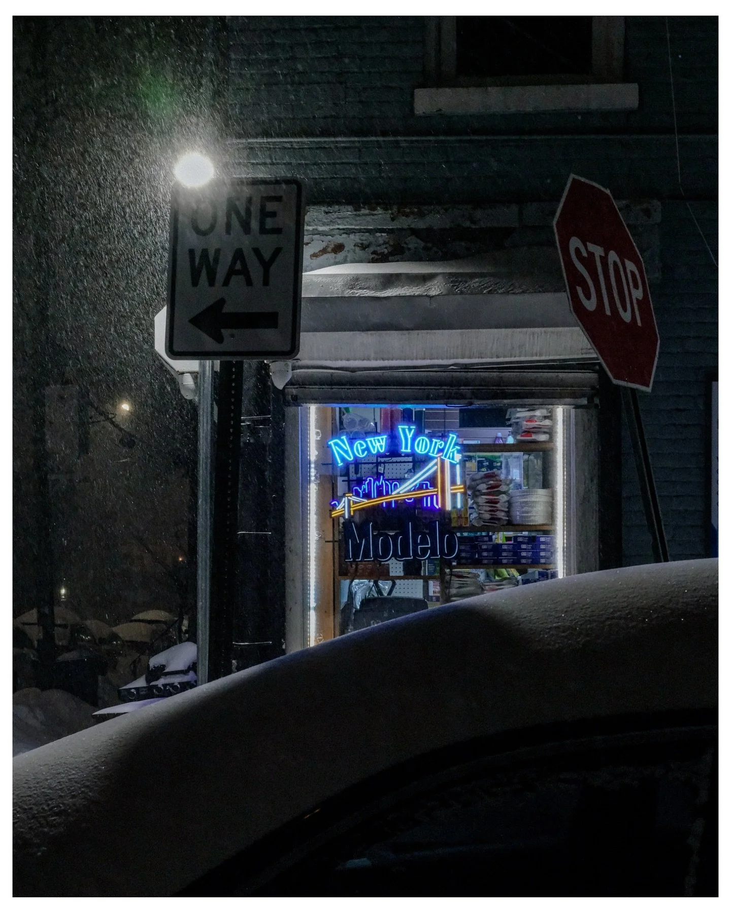 Blizzard captures ❄️|| 2nd set of 3. (Night mode) 
&bull;
&bull;
&bull;
&bull;
&bull;
#blizzard2026 #winterwonderland #newburgh 
#snowdays #fujigfx