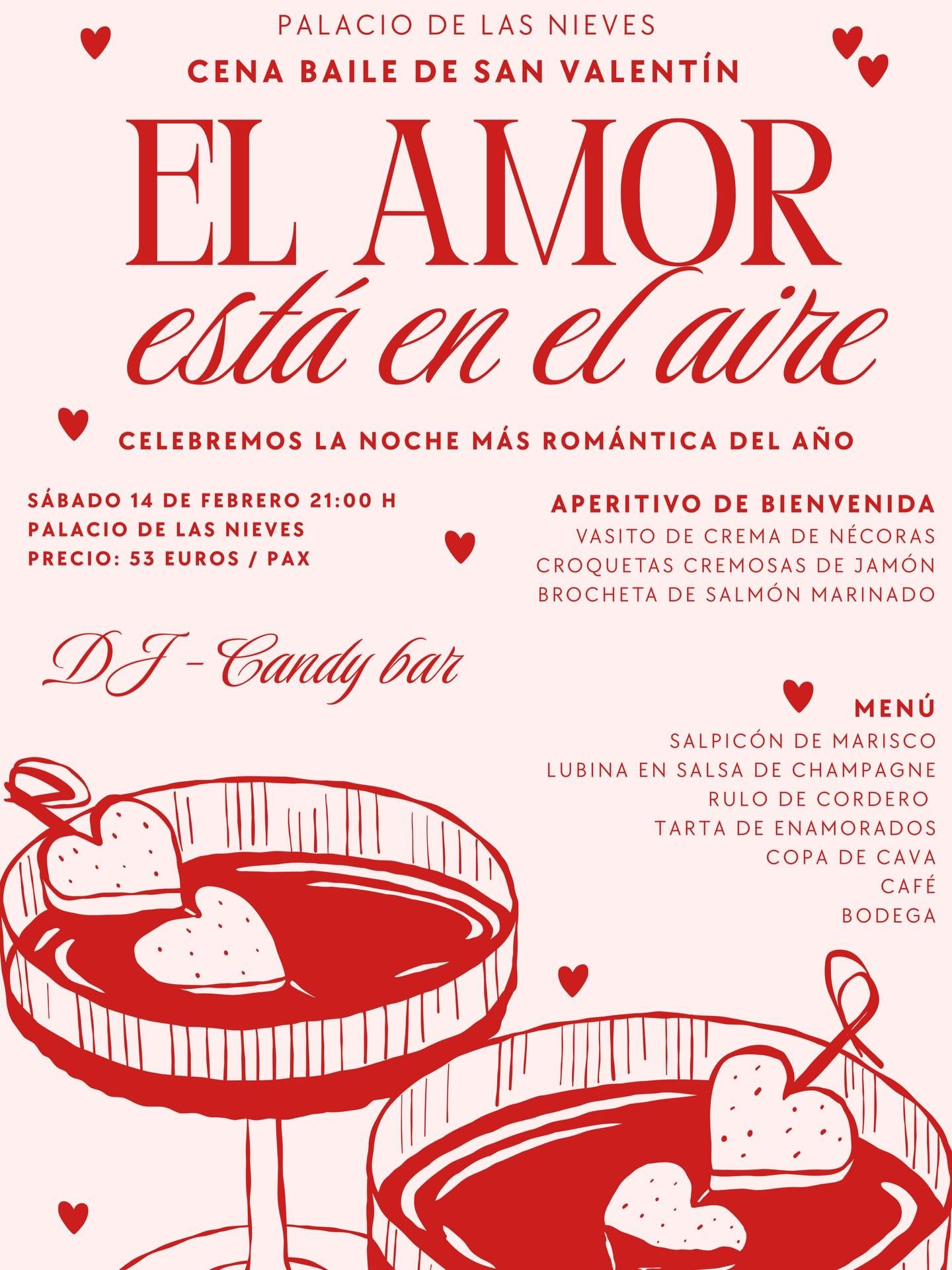 ❤️SORTEO❤️

&ldquo; El amor est&aacute; en el aire &ldquo; y por eso hemos decidido sortear una cena para dos personas con el men&uacute; de San Valent&iacute;n de esta publicaci&oacute;n y noche de hotel ( en r&eacute;gimen de s&oacute;lo alojamient